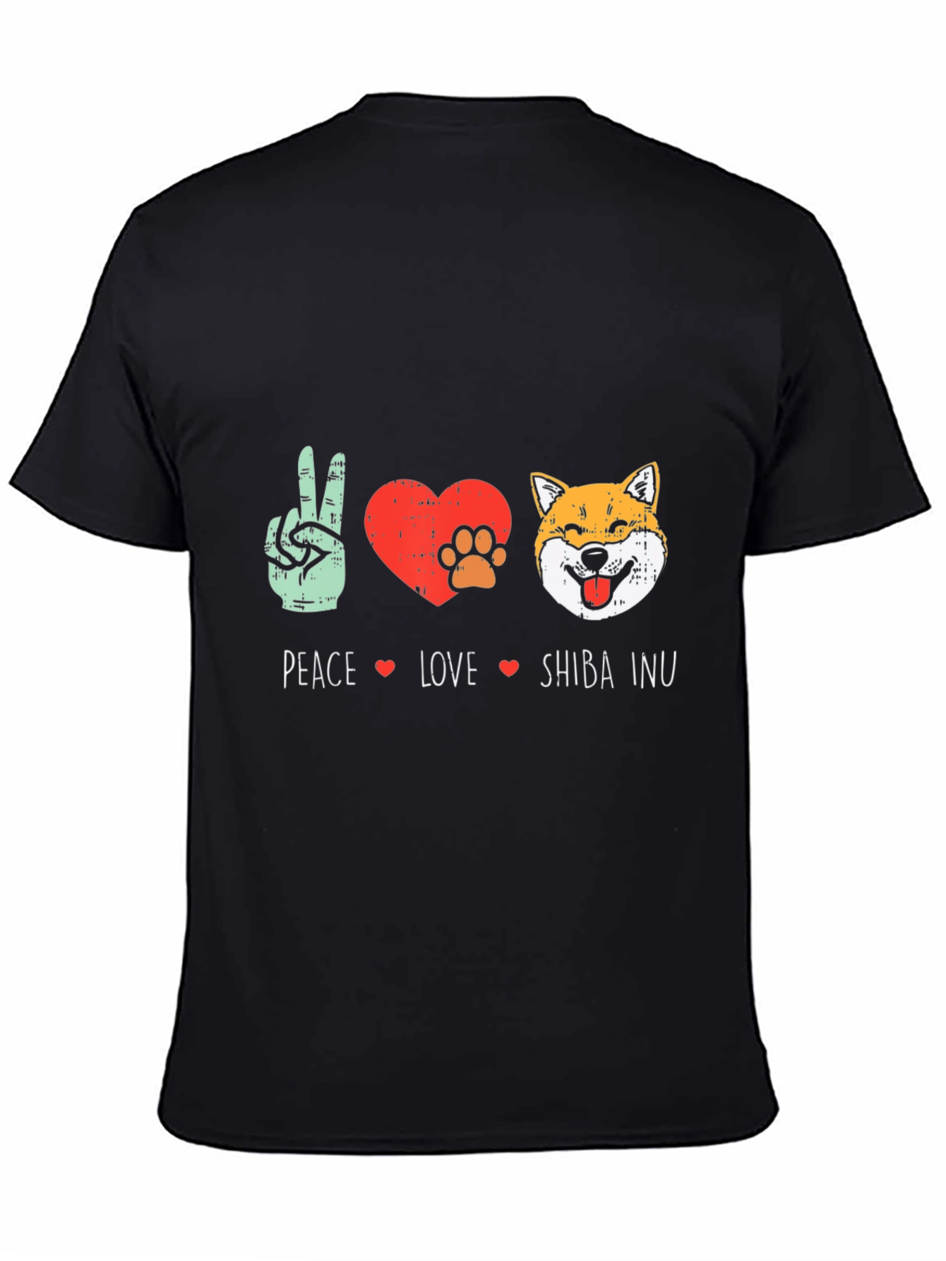 Peace Love Shiba Inu T-Shirt - Dog Lover Tee
