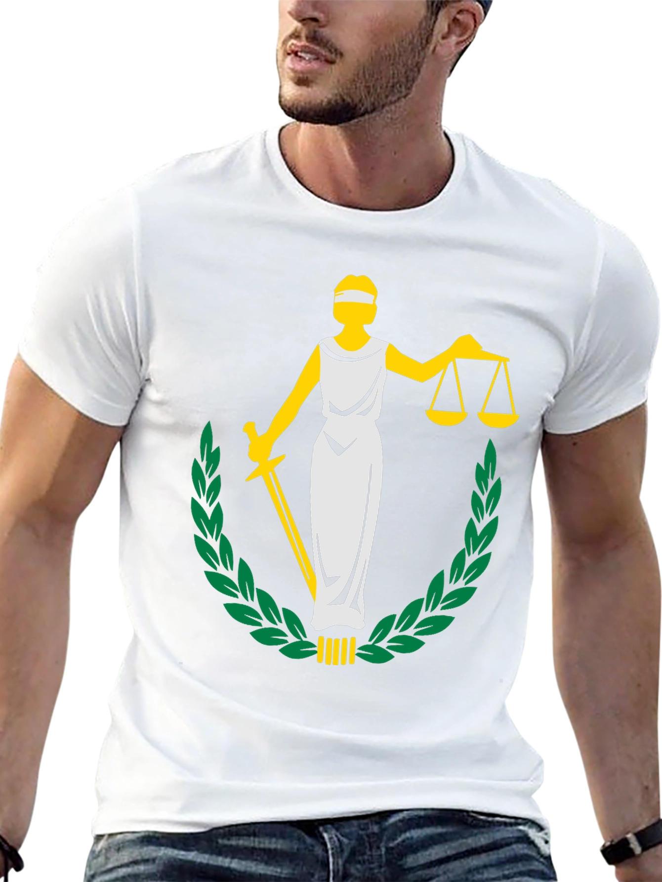 Justice Graphic Tee - Black Unisex T-Shirt