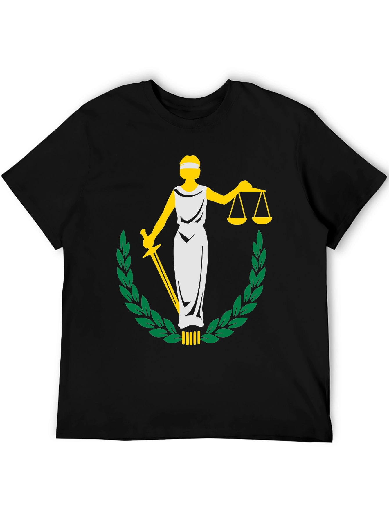 Justice Graphic Tee - Black Unisex T-Shirt