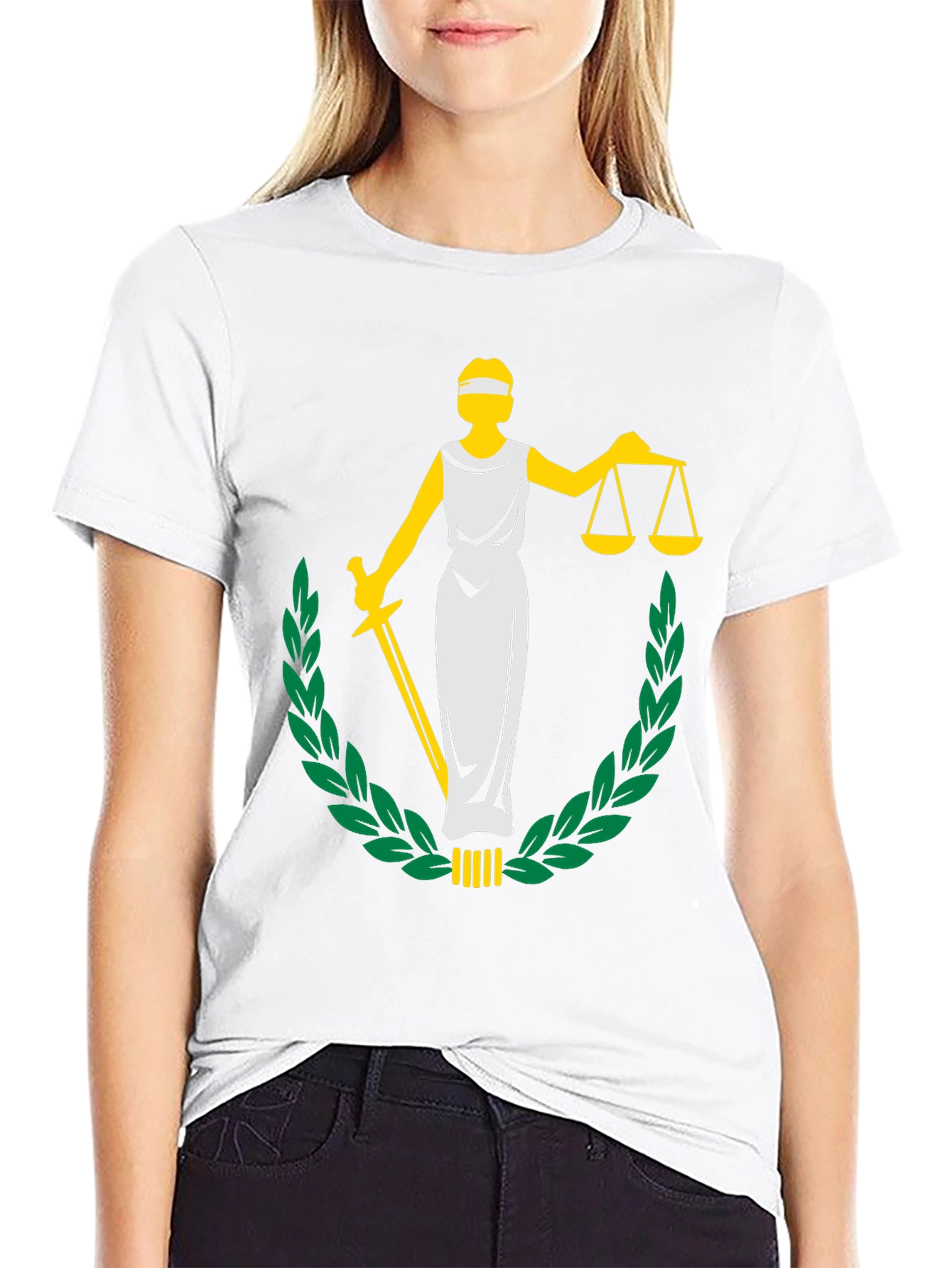 Justice Graphic Tee - Black Unisex T-Shirt