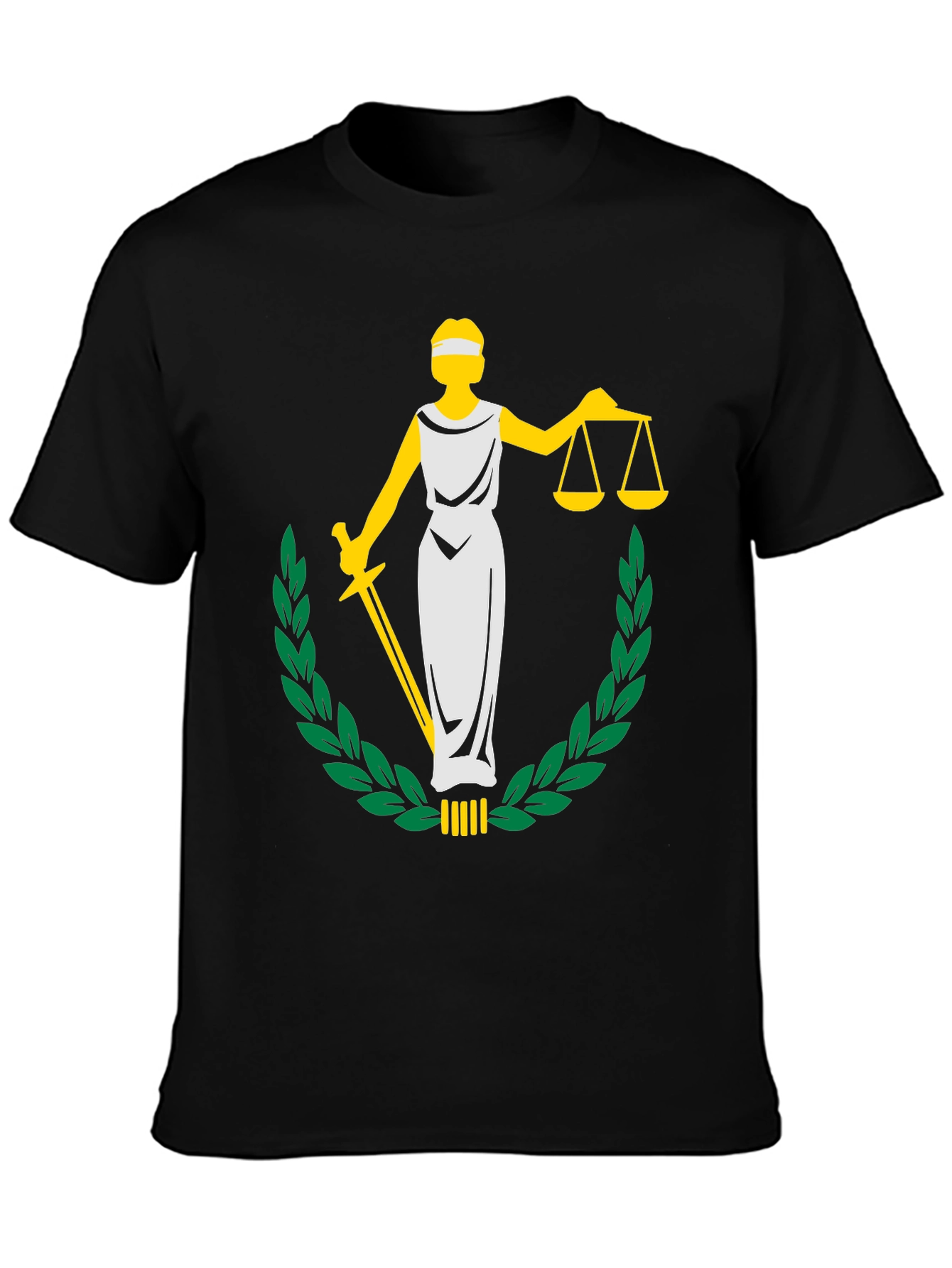 Justice Graphic Tee - Black Unisex T-Shirt