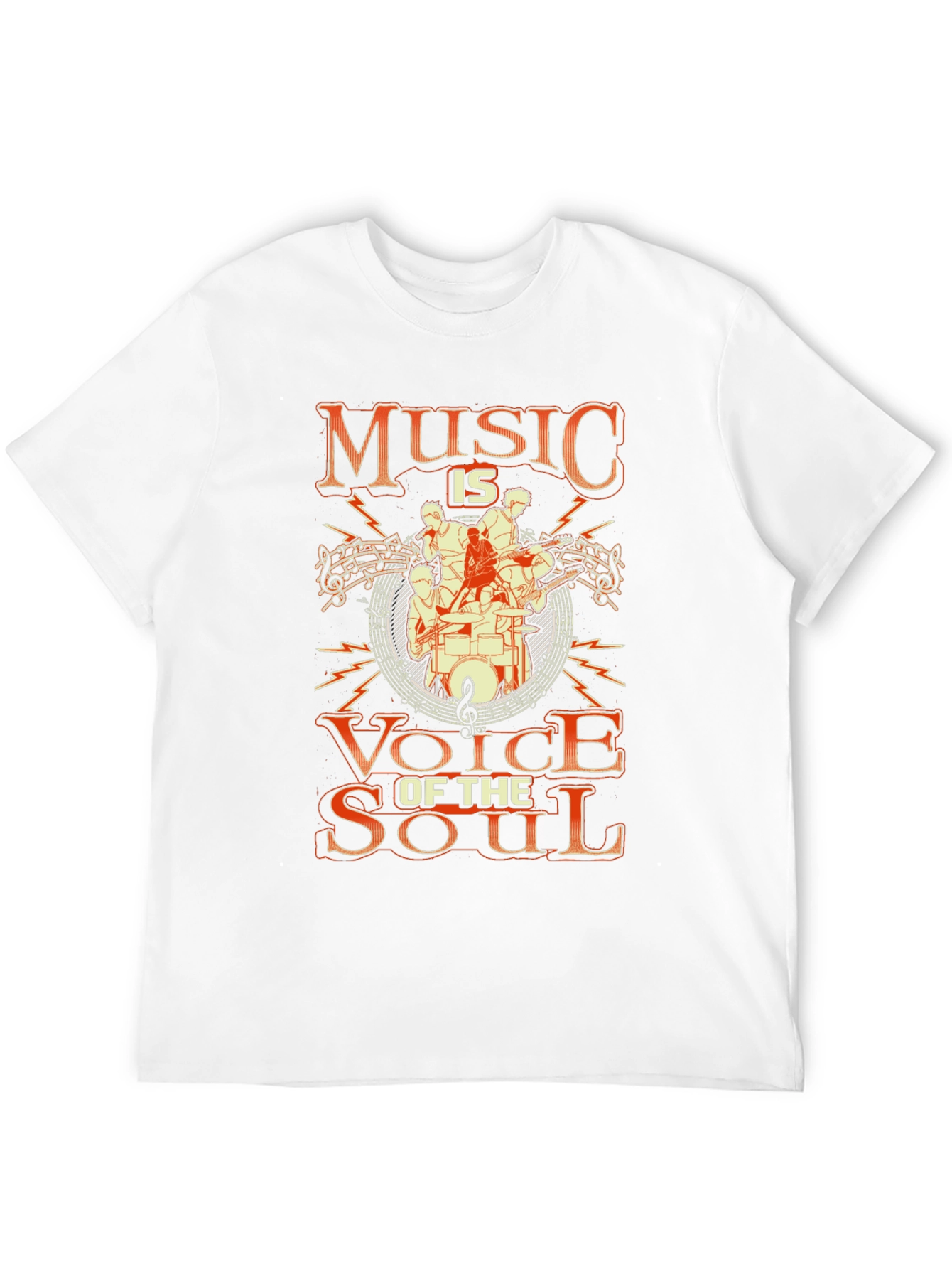 Music is Voice of the Soul Black Graphic Tee