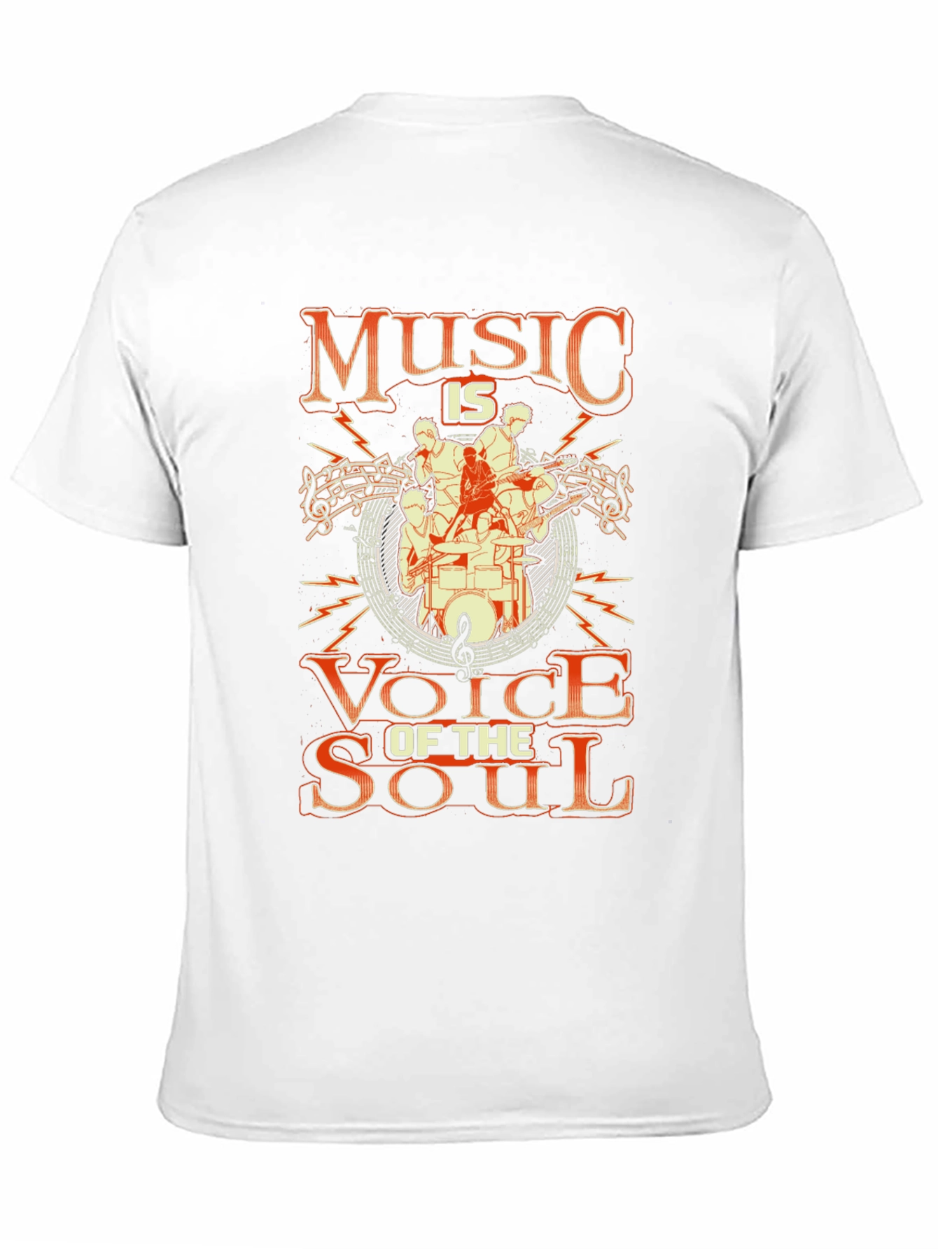Music is Voice of the Soul Black Graphic Tee