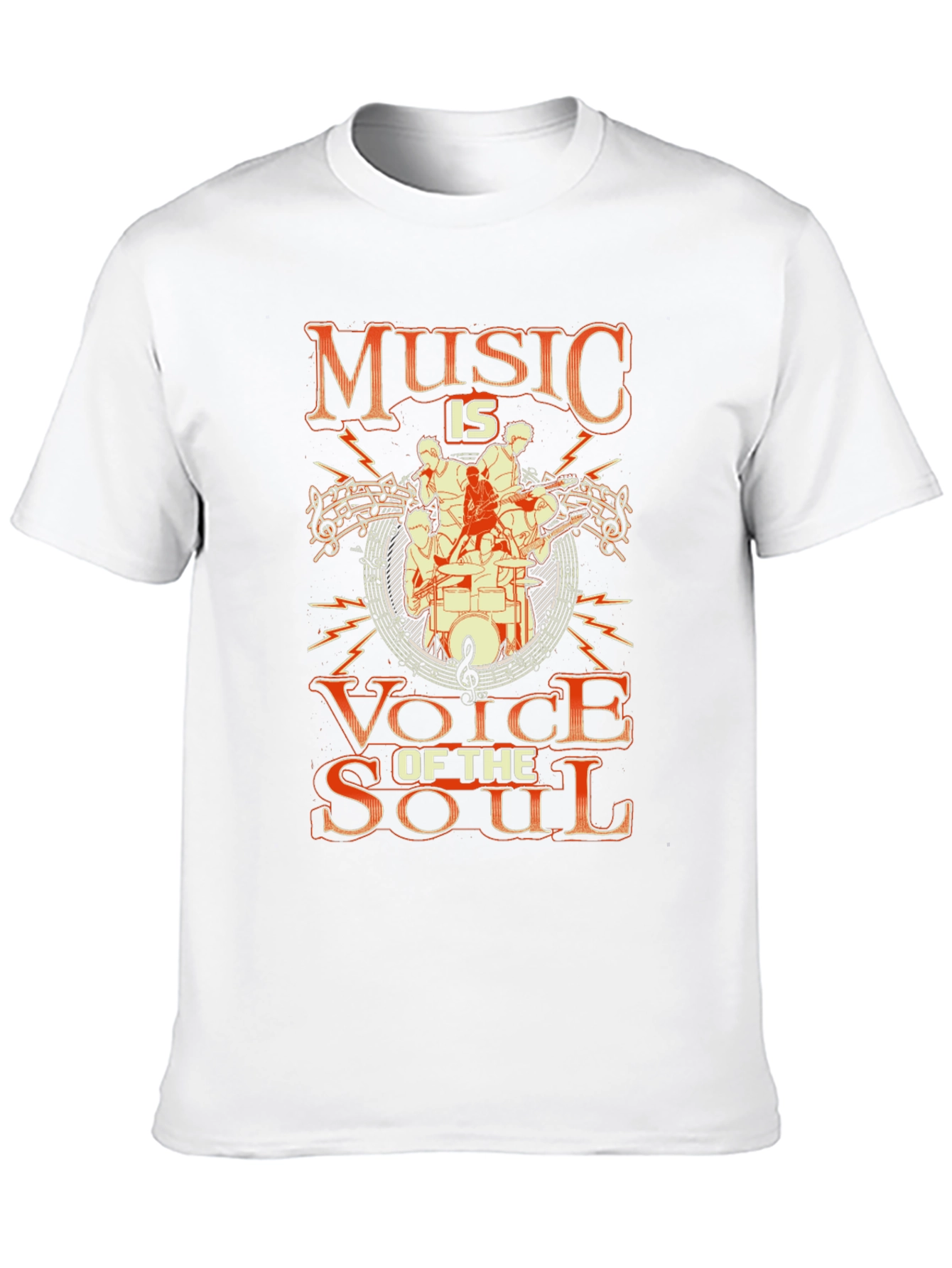 Music is Voice of the Soul Black Graphic Tee