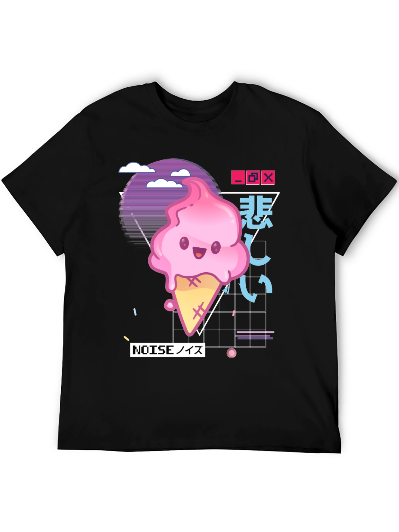Retro Kawaii Ice Cream Graphic Tee