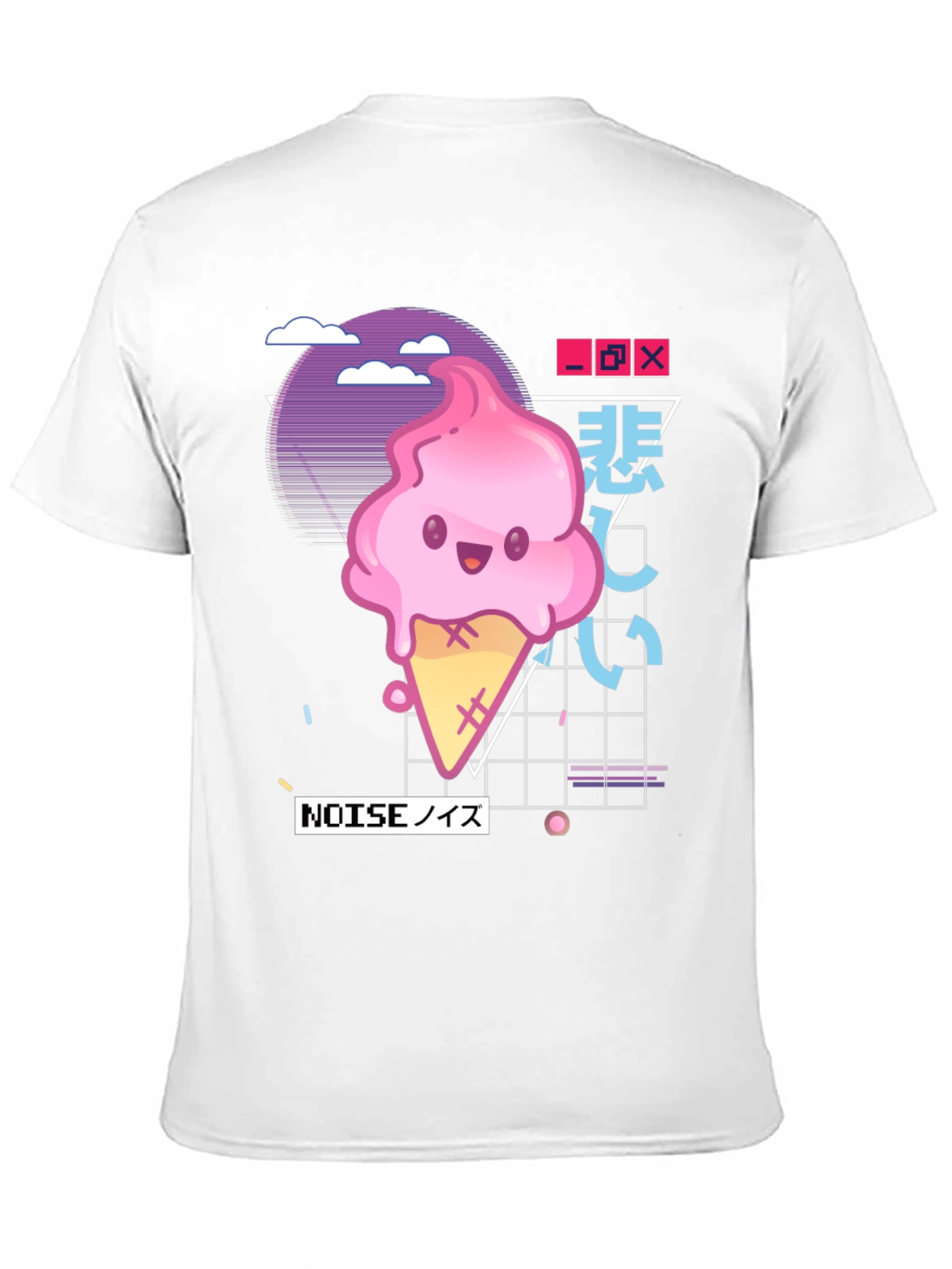 Retro Kawaii Ice Cream Graphic Tee