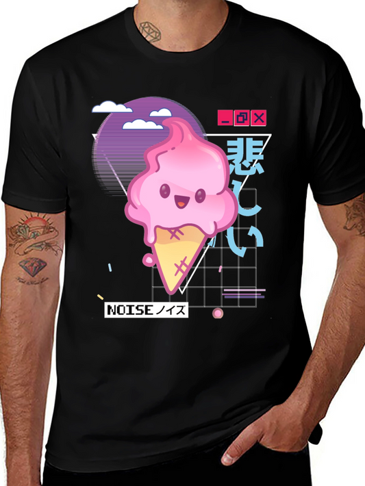 Retro Kawaii Ice Cream Graphic Tee