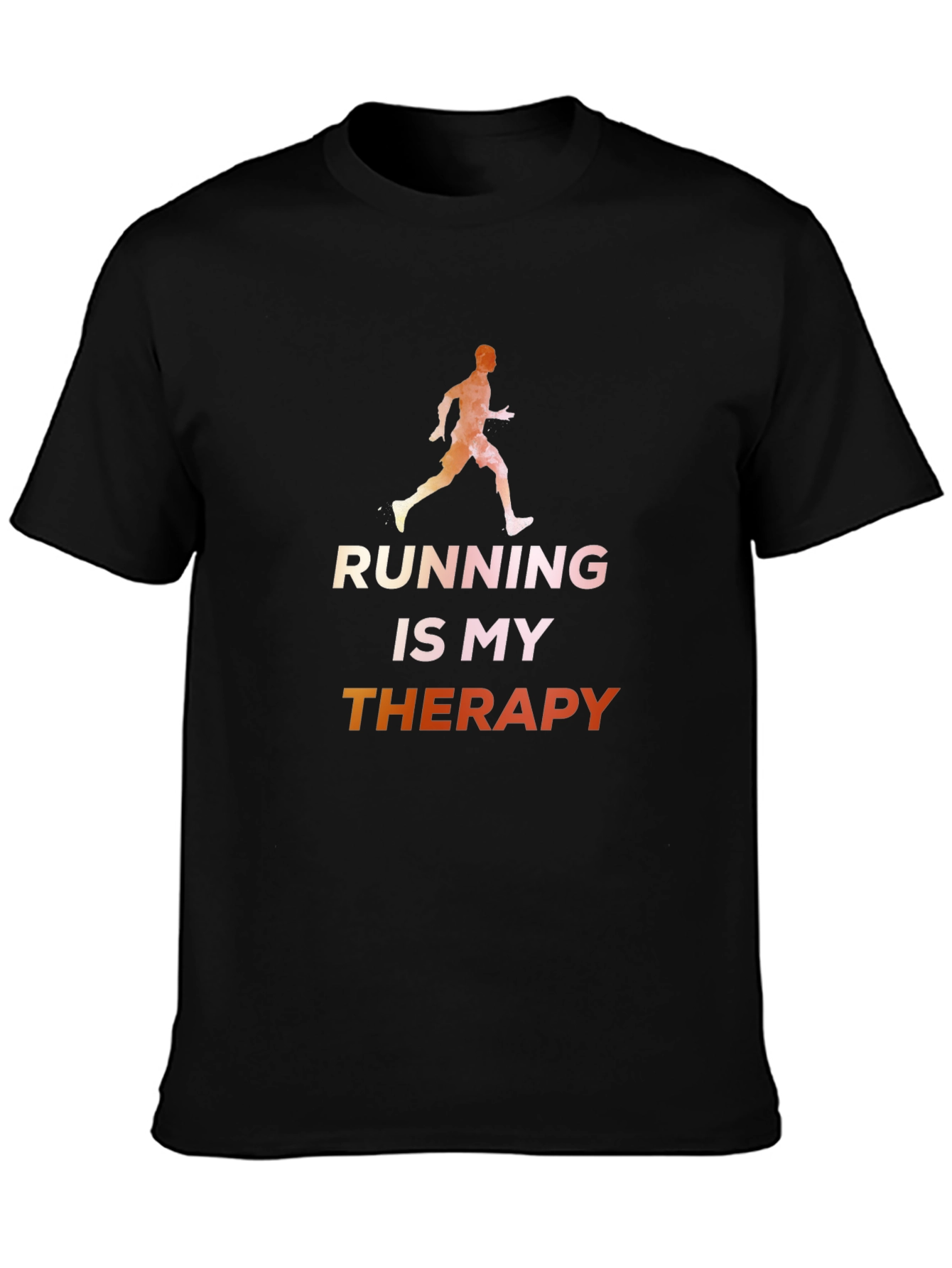 Running is My Therapy Graphic Tee