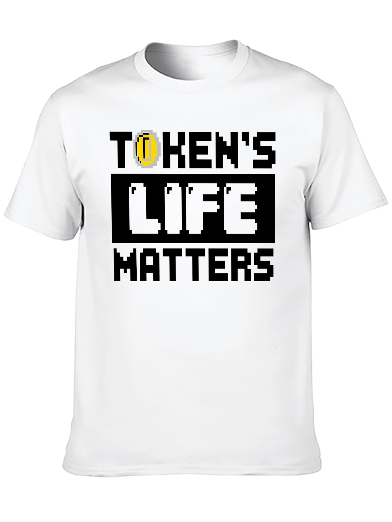 Tokens Life Matters Black T-Shirt - Gamer Style