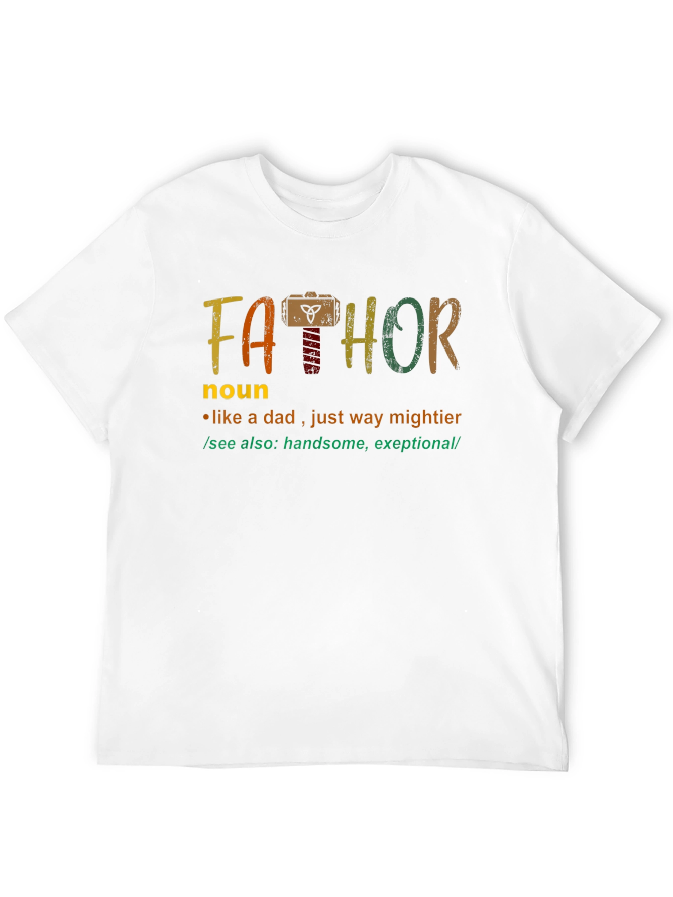 Fathor Definition T-Shirt - Mightier Dad
