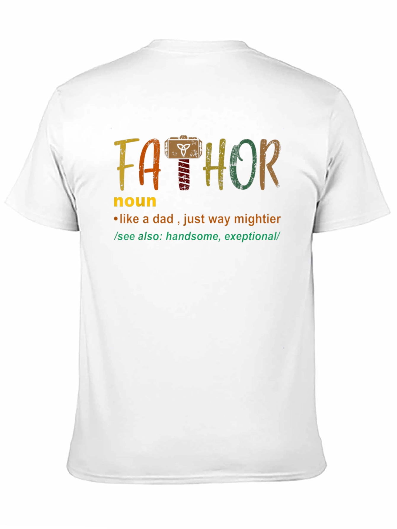 Fathor Definition T-Shirt - Mightier Dad