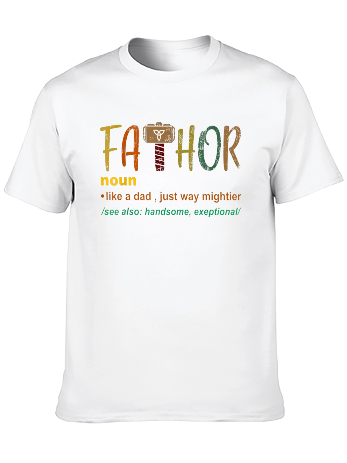 Fathor Definition T-Shirt - Mightier Dad