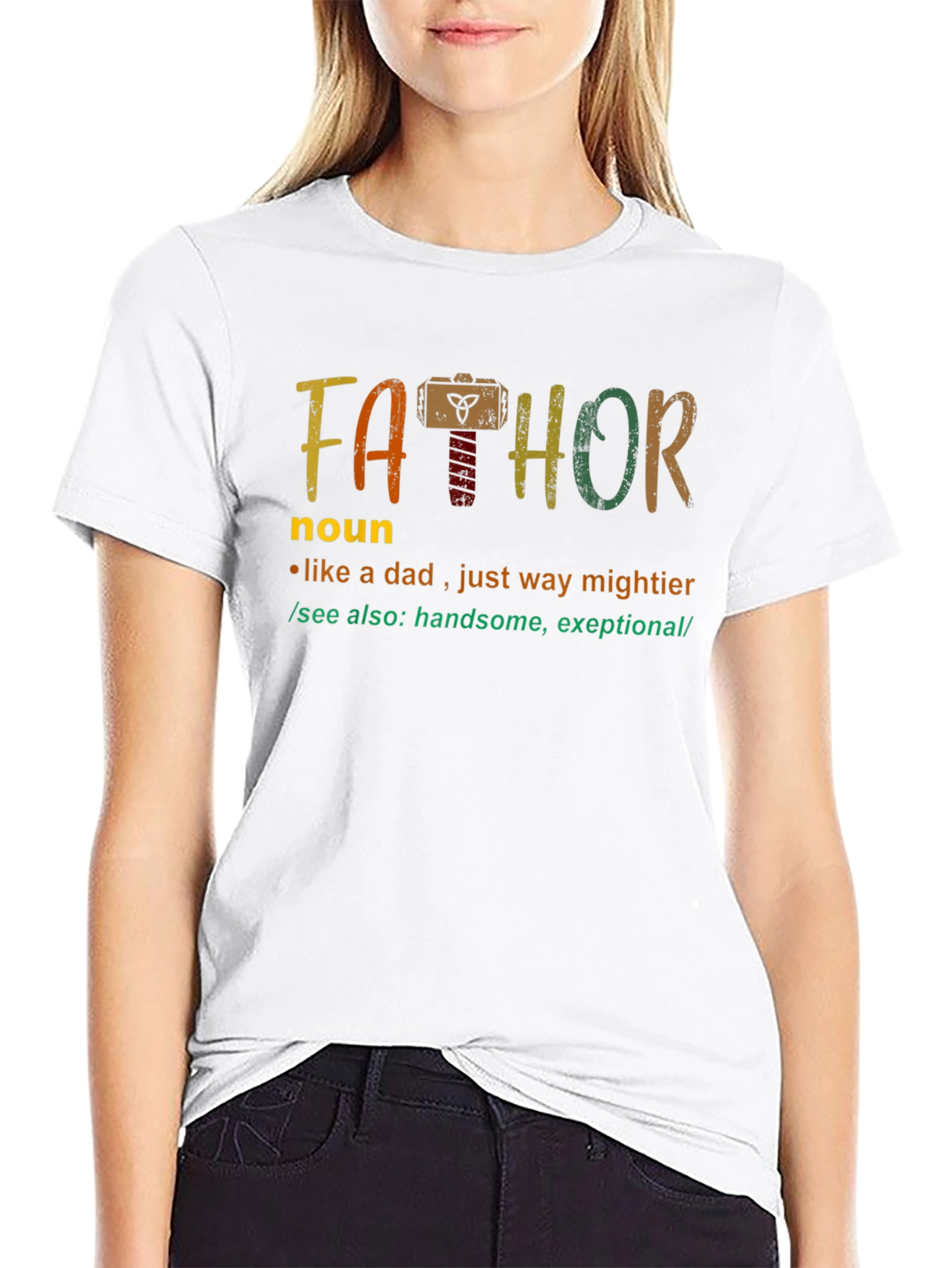 Fathor Definition T-Shirt - Mightier Dad