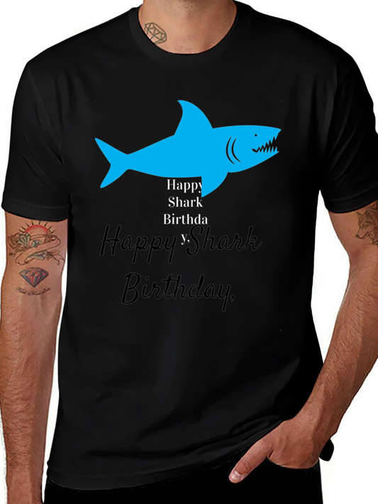 Happy Shark Birthday Graphic Tee