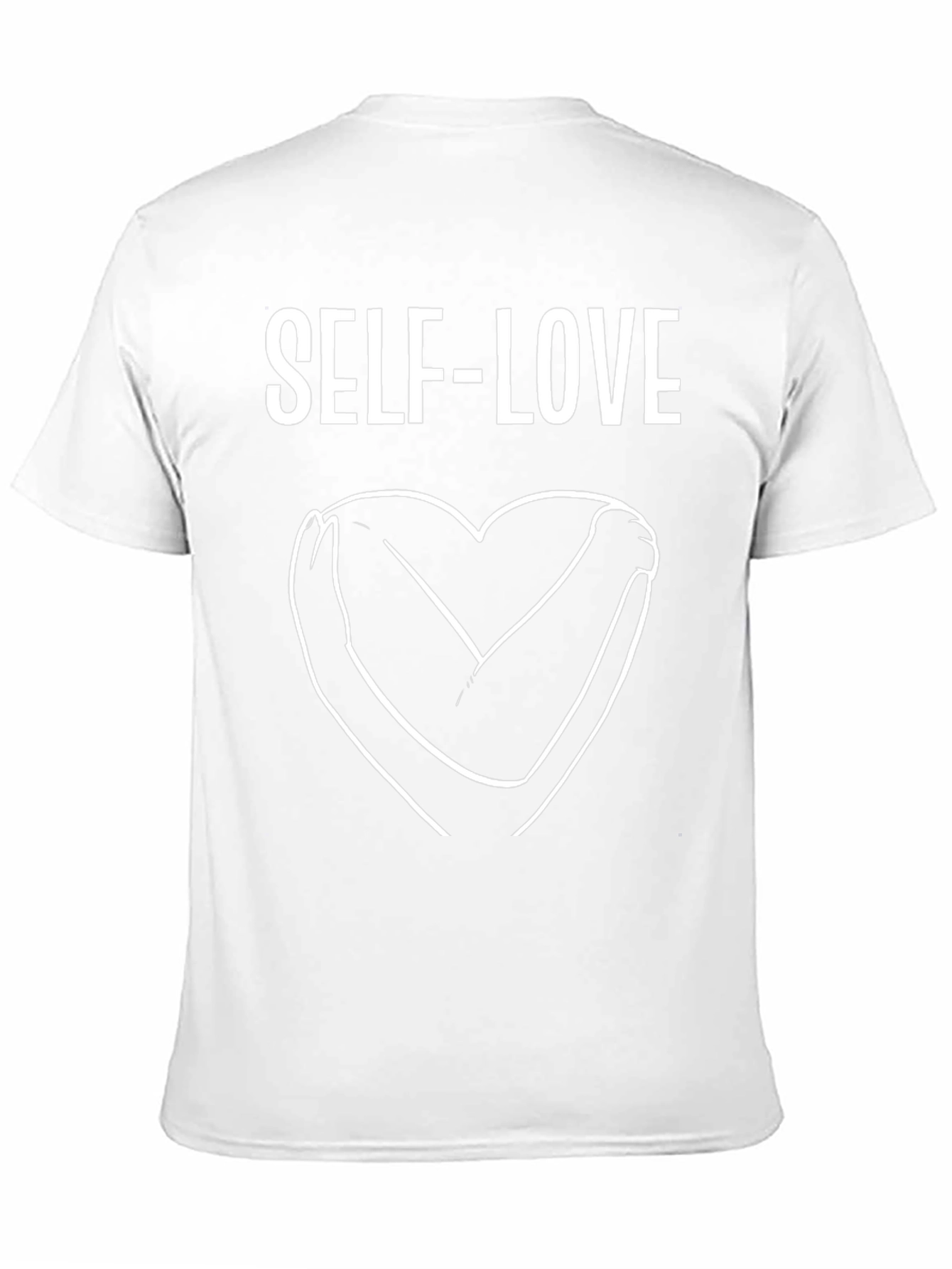 Self-Love Heart Graphic Tee - Black