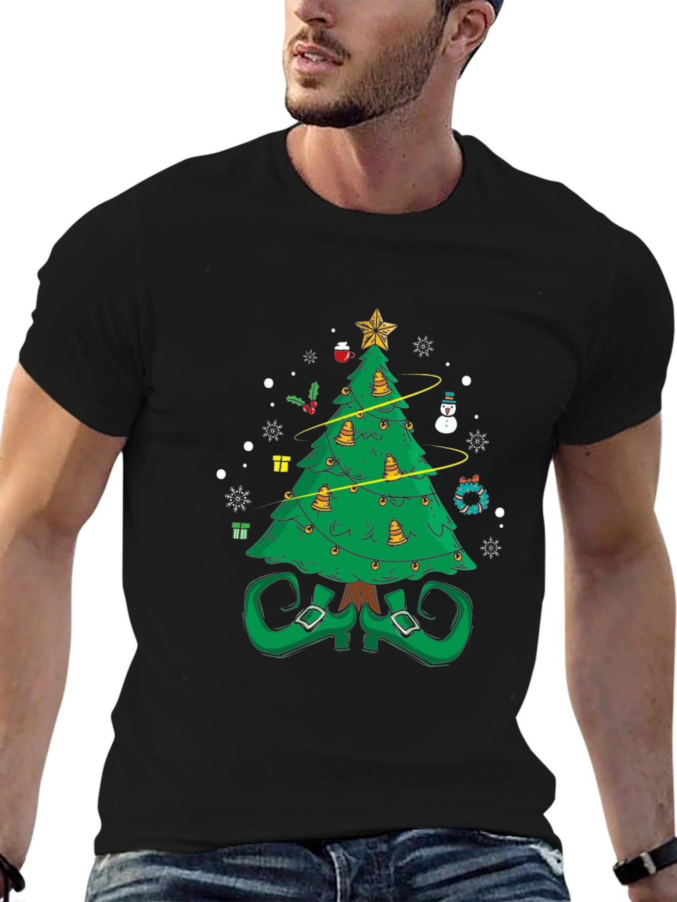 Festive Christmas Tree Elf Shirt