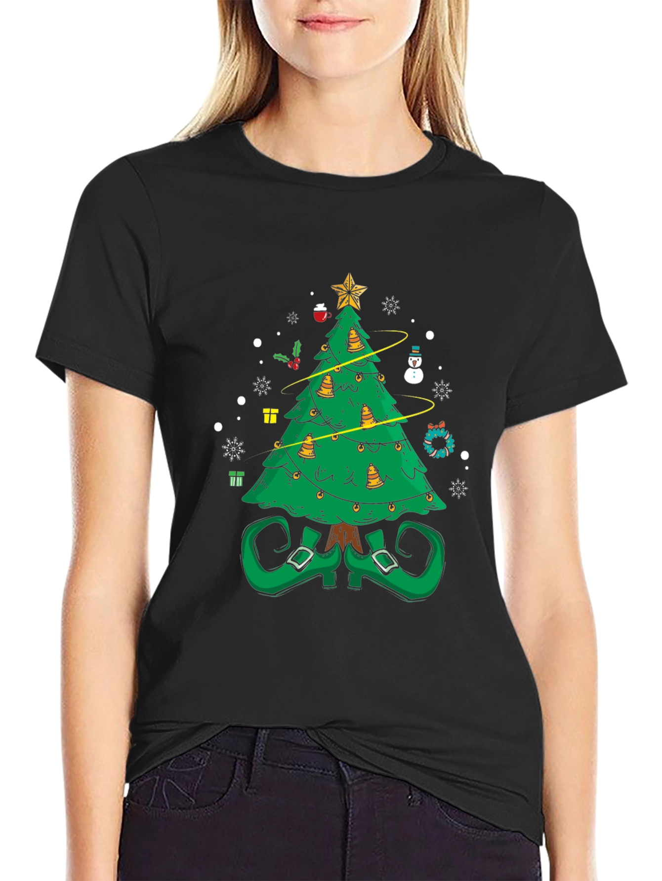 Festive Christmas Tree Elf Shirt