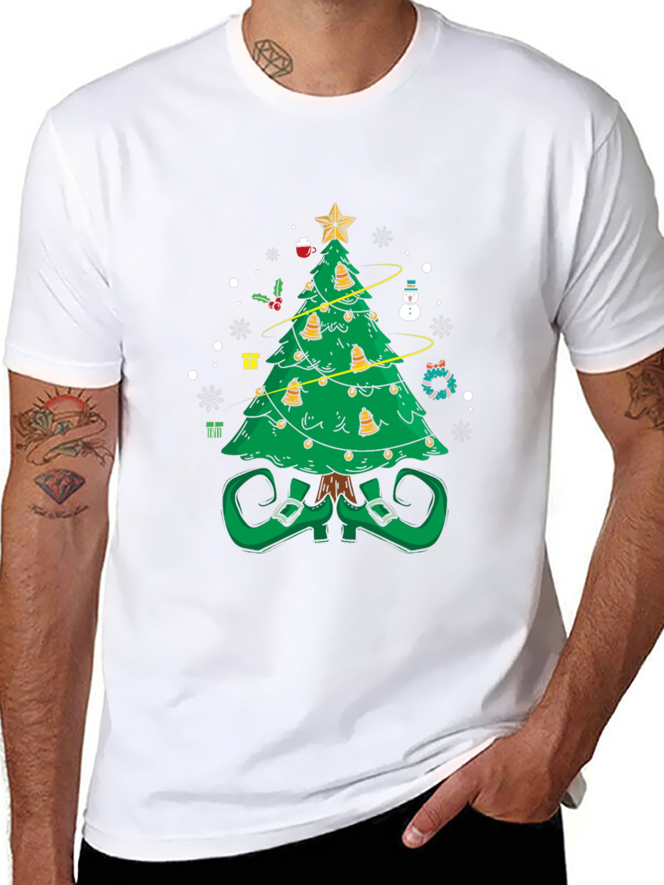 Festive Christmas Tree Elf Shirt