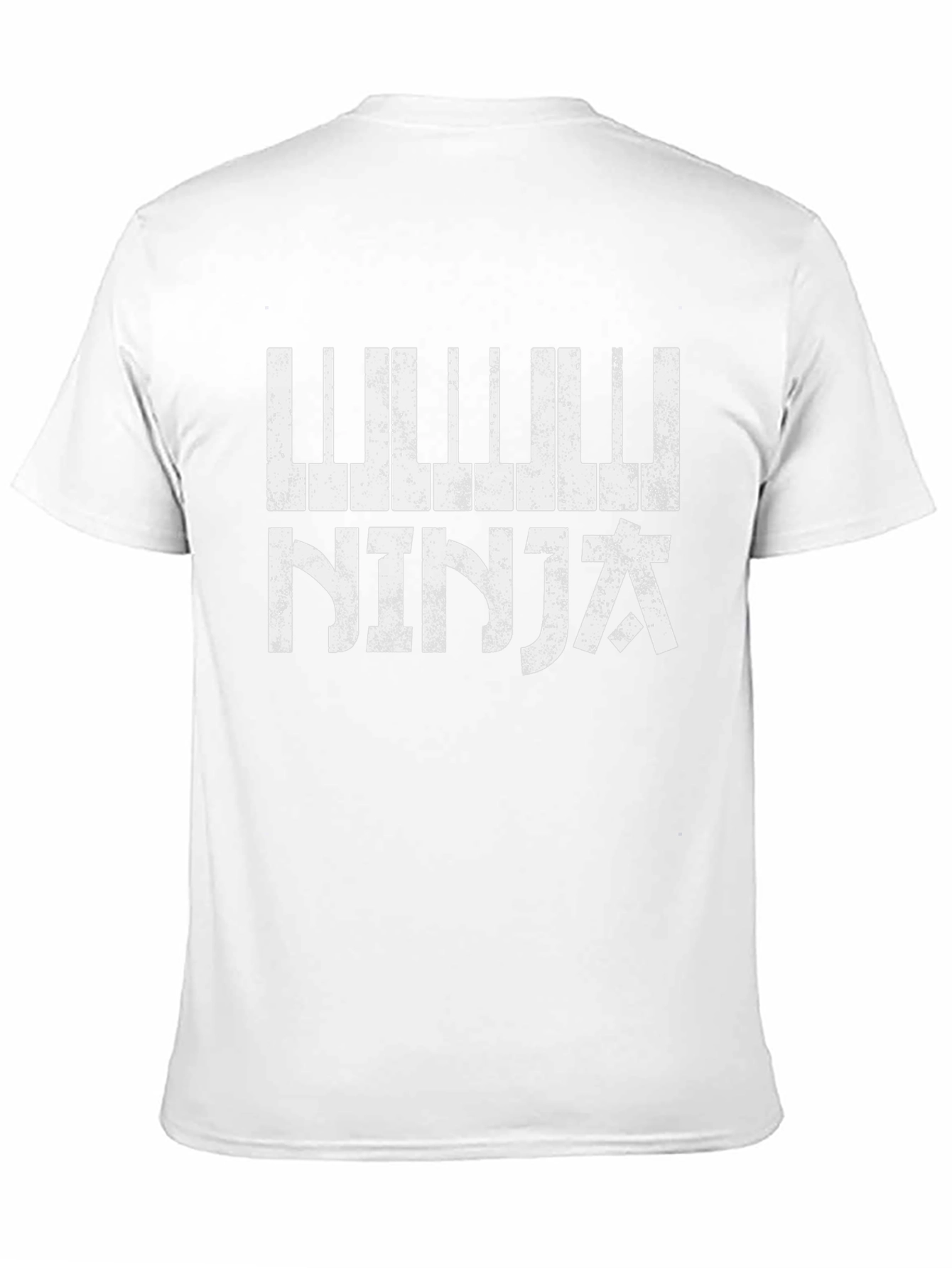 Piano Ninja Black Graphic T-Shirt
