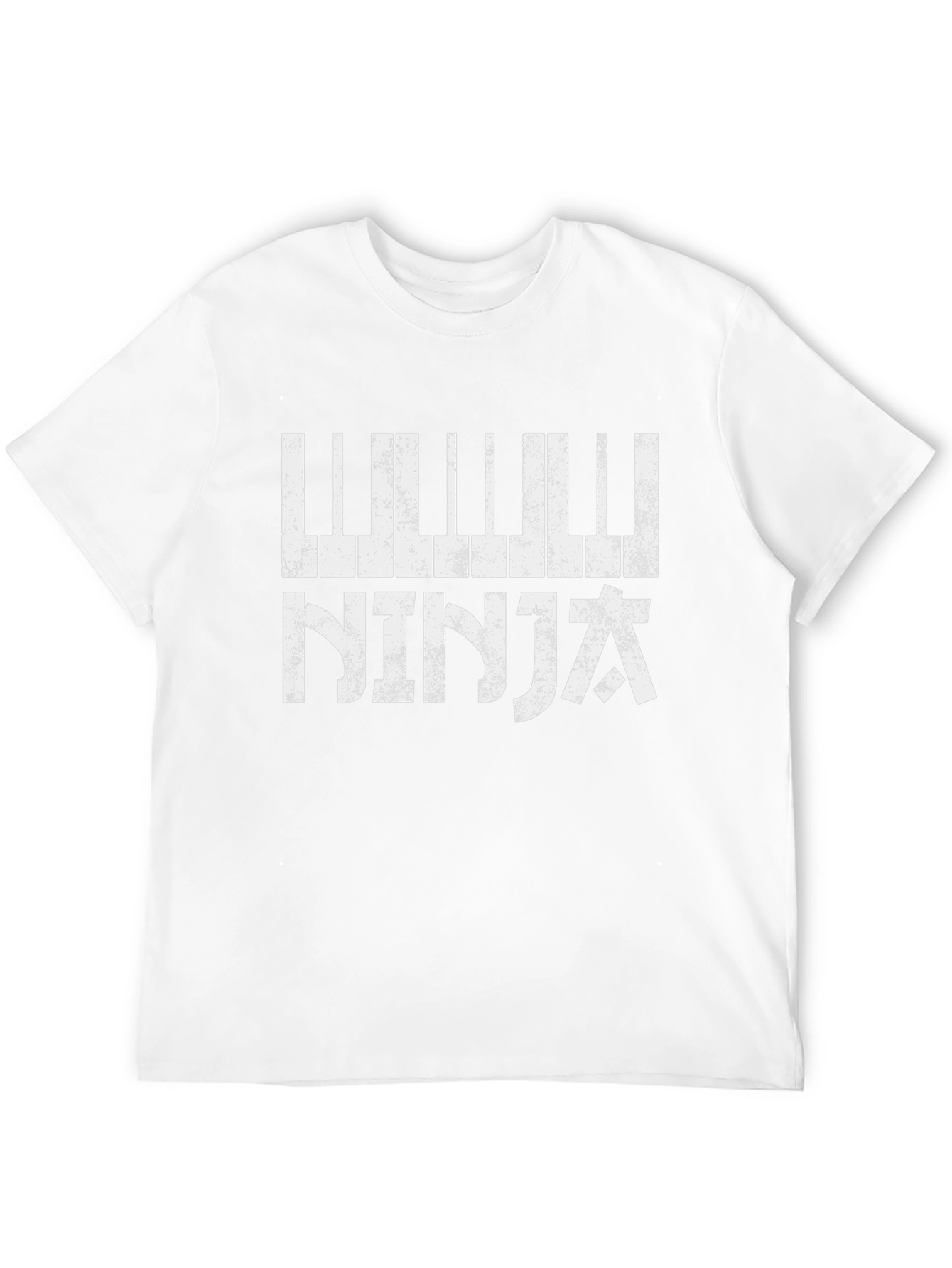 Piano Ninja Black Graphic T-Shirt