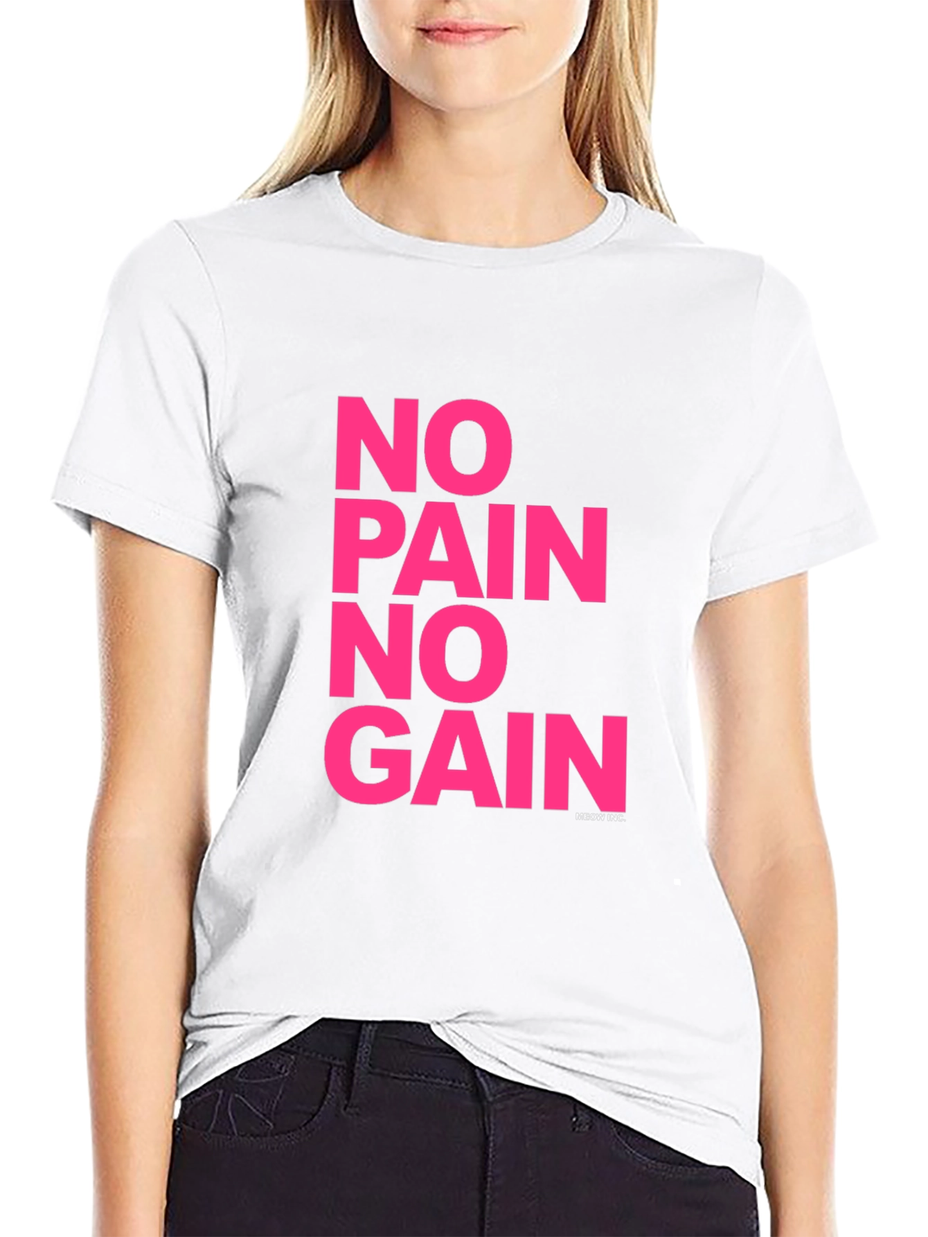 No Pain No Gain Graphic Tee - Black