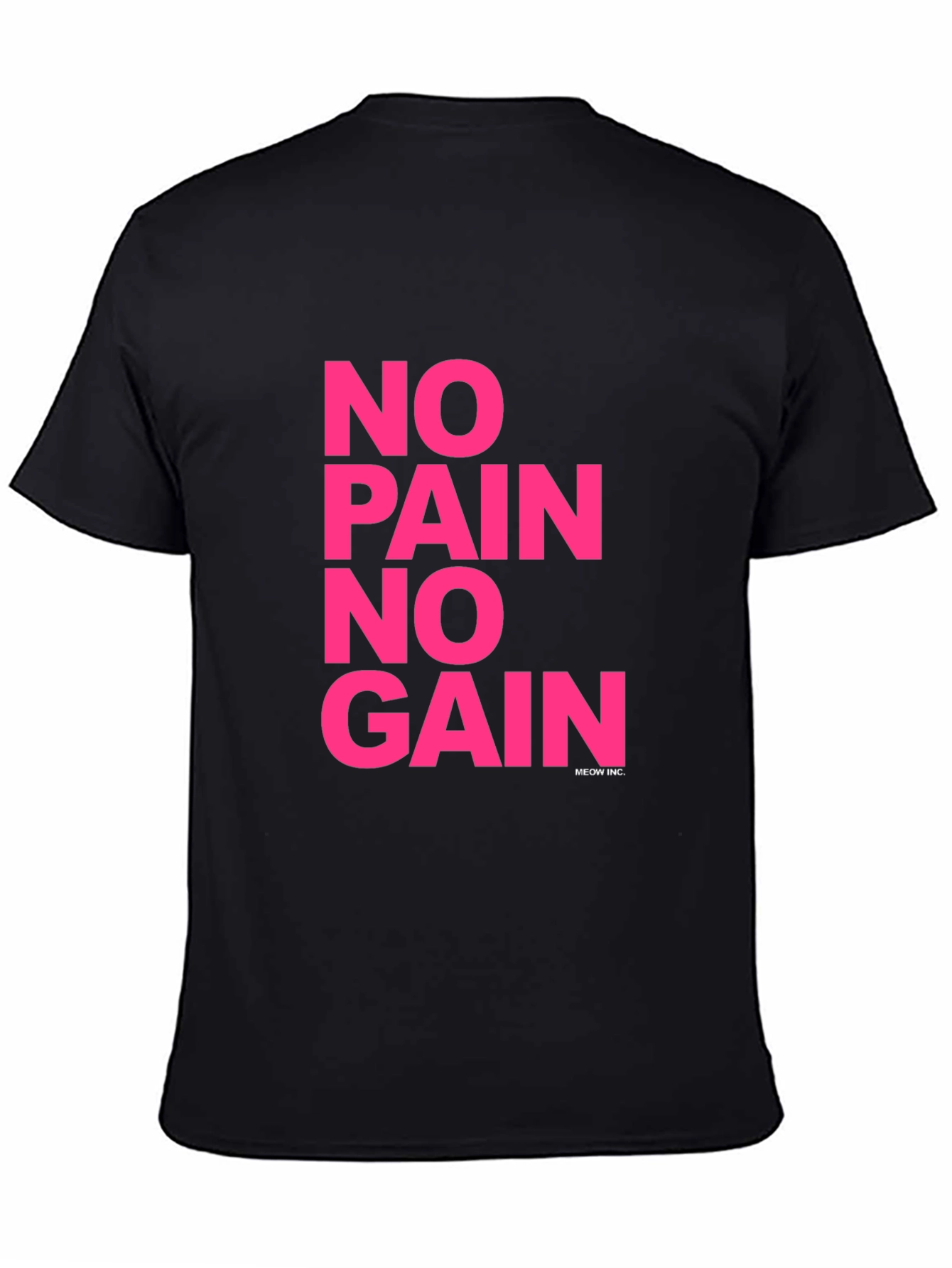 No Pain No Gain Graphic Tee - Black