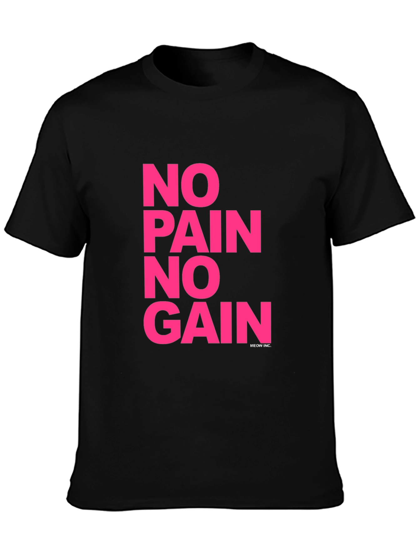 No Pain No Gain Graphic Tee - Black