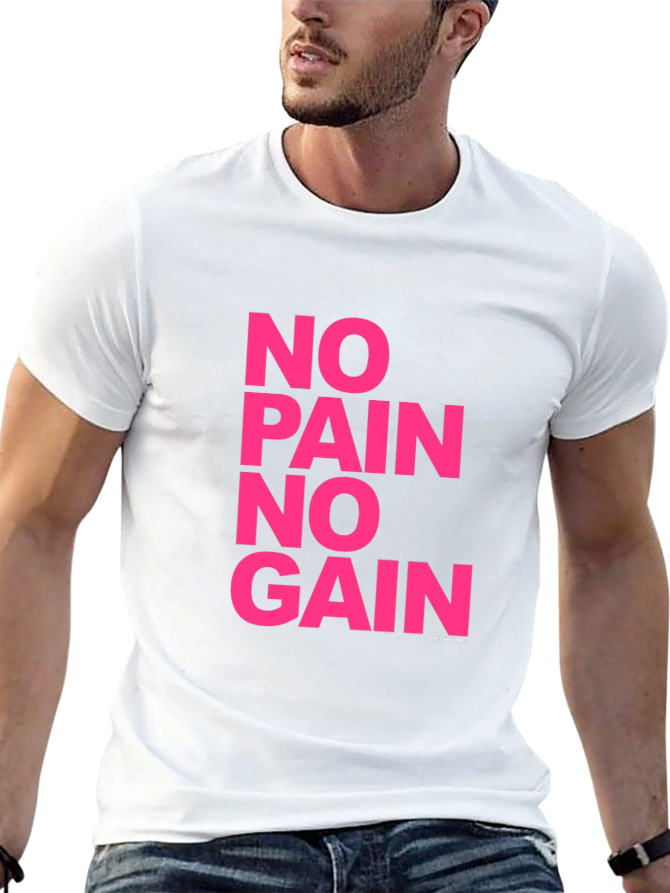 No Pain No Gain Graphic Tee - Black