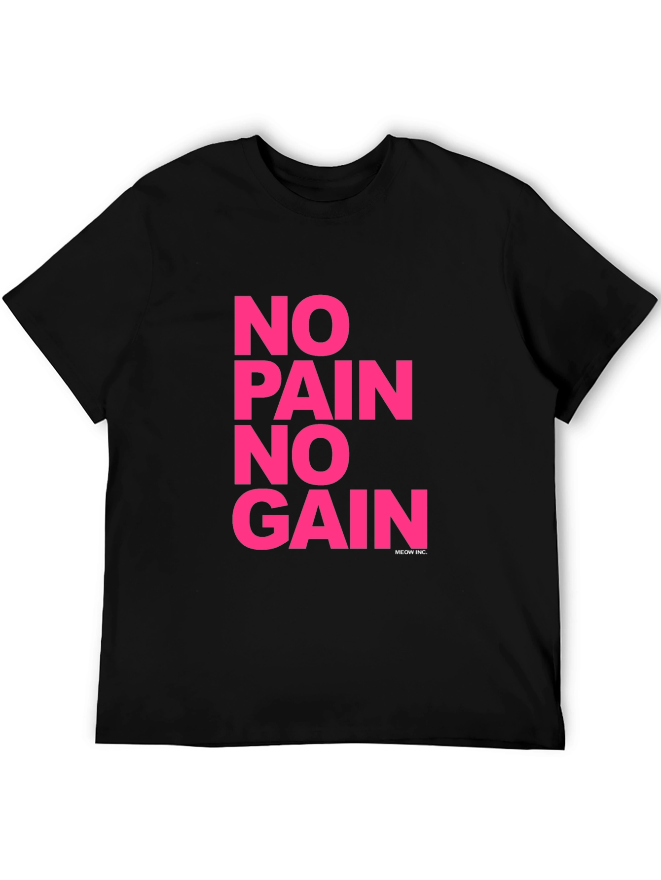 No Pain No Gain Graphic Tee - Black