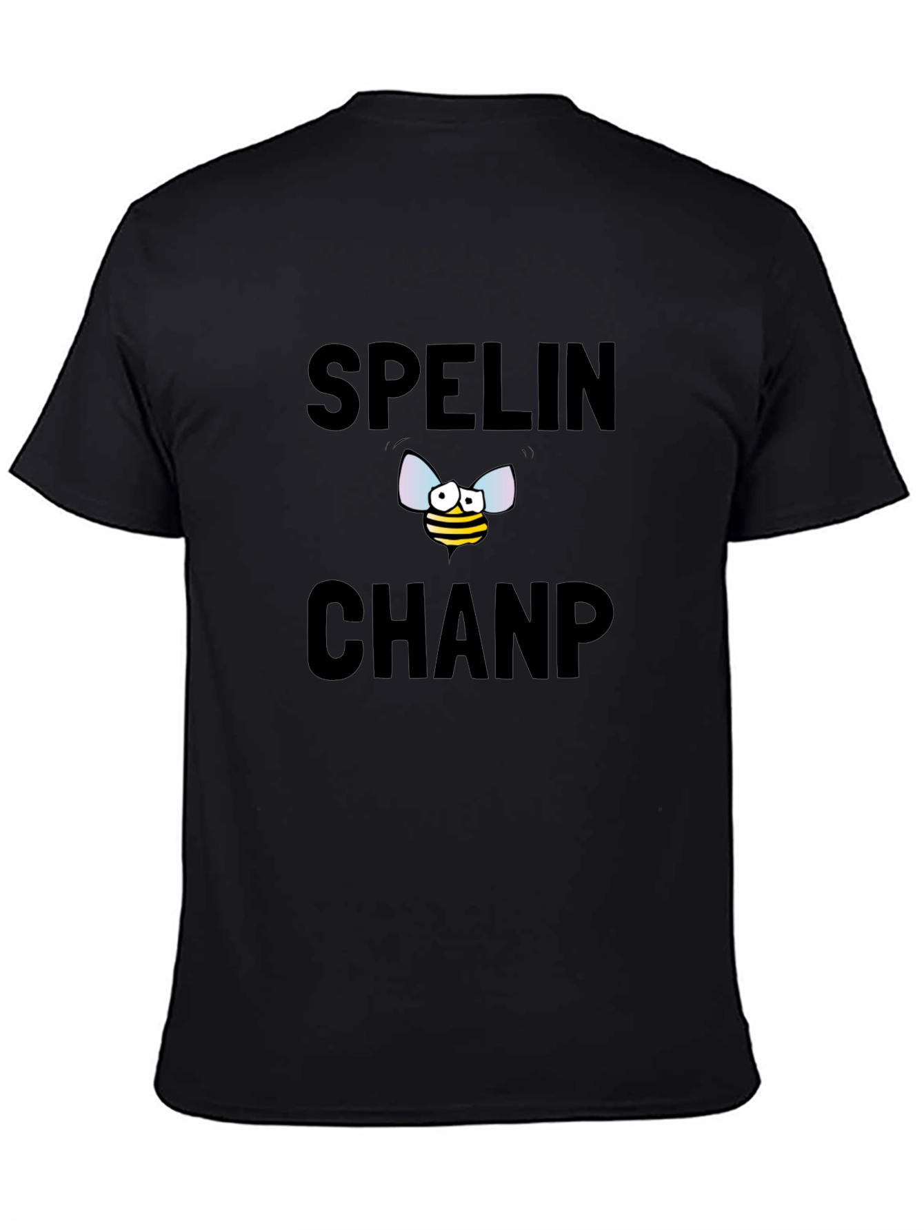 Spelling Bee Champ Graphic Tee - Black