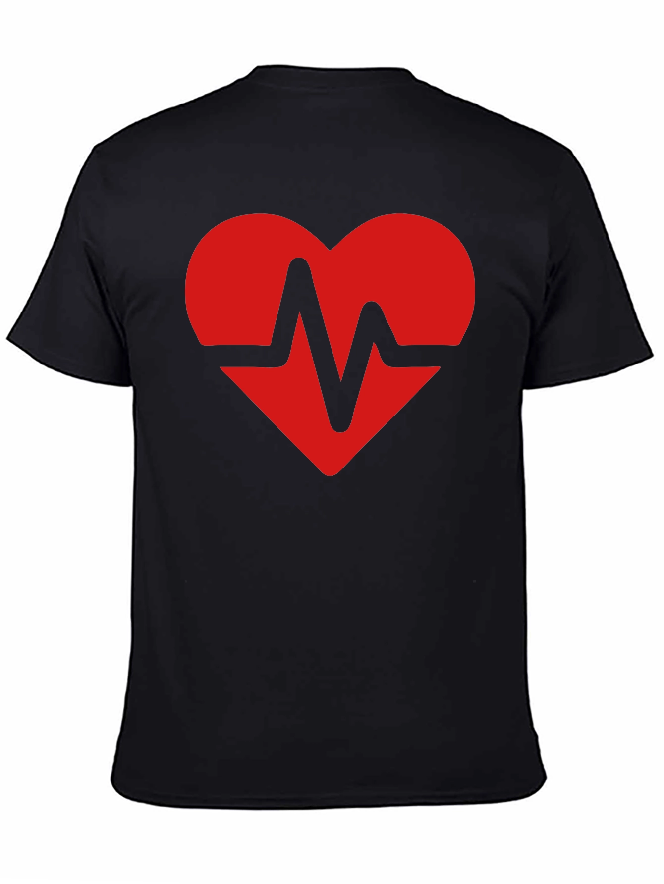 Heartbeat Heart Graphic Tee - Soft Cotton Blend