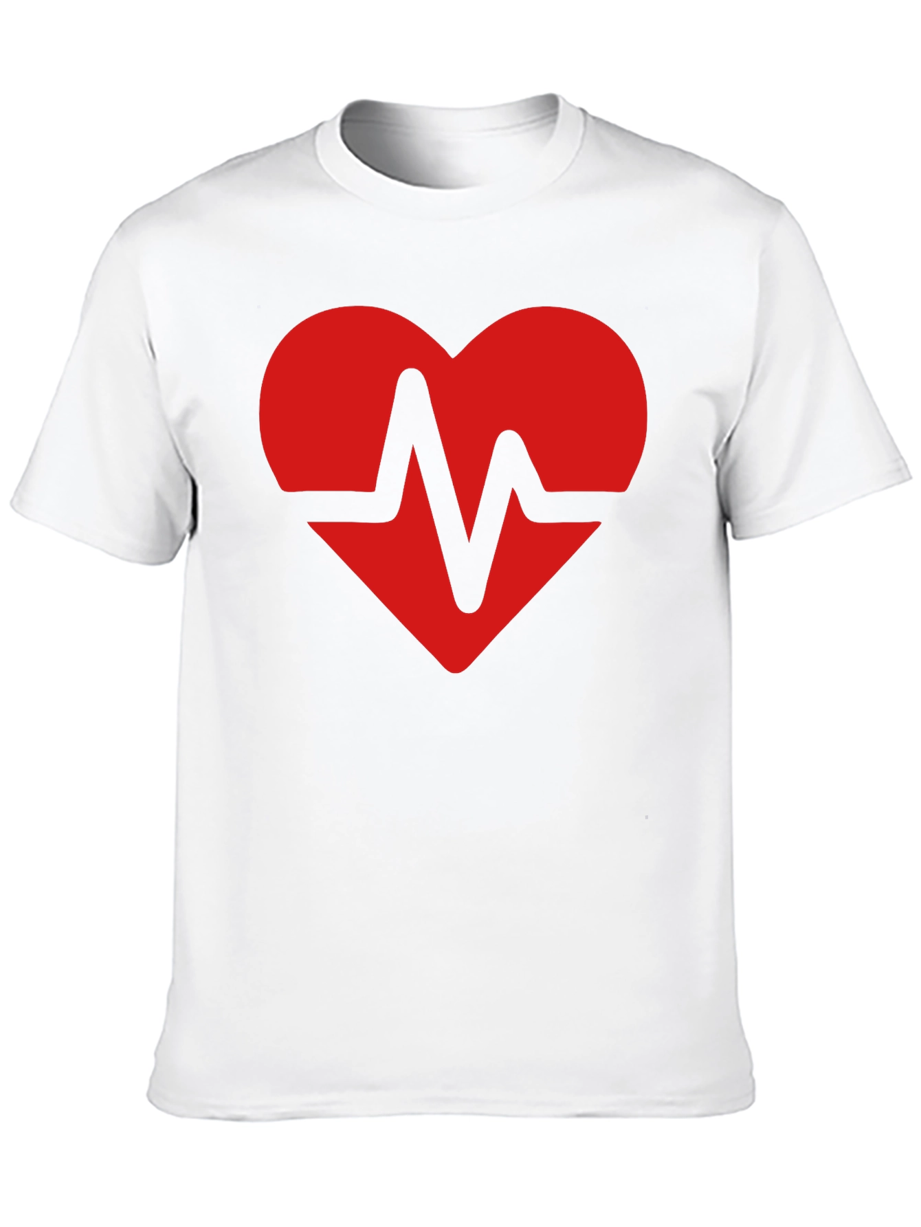 Heartbeat Heart Graphic Tee - Soft Cotton Blend