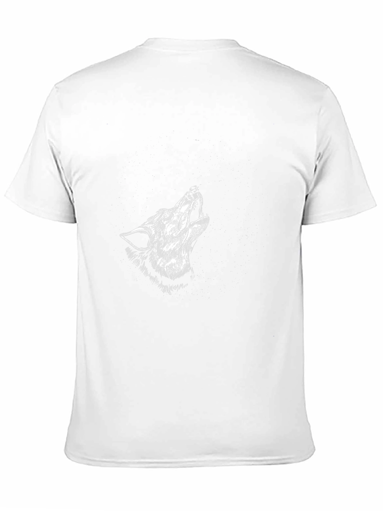 Black Wolf Howl Graphic Tee - Stylish Mens T-Shirt