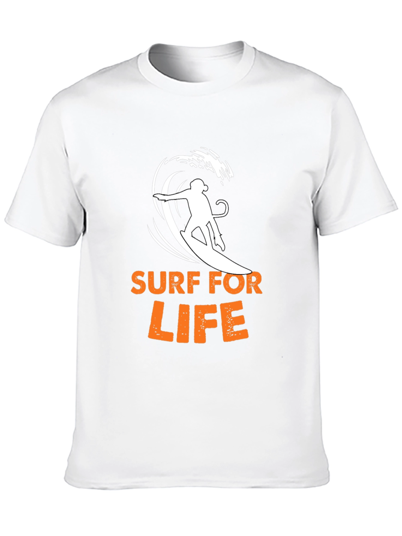 Surf For Life Graphic Tee - Black