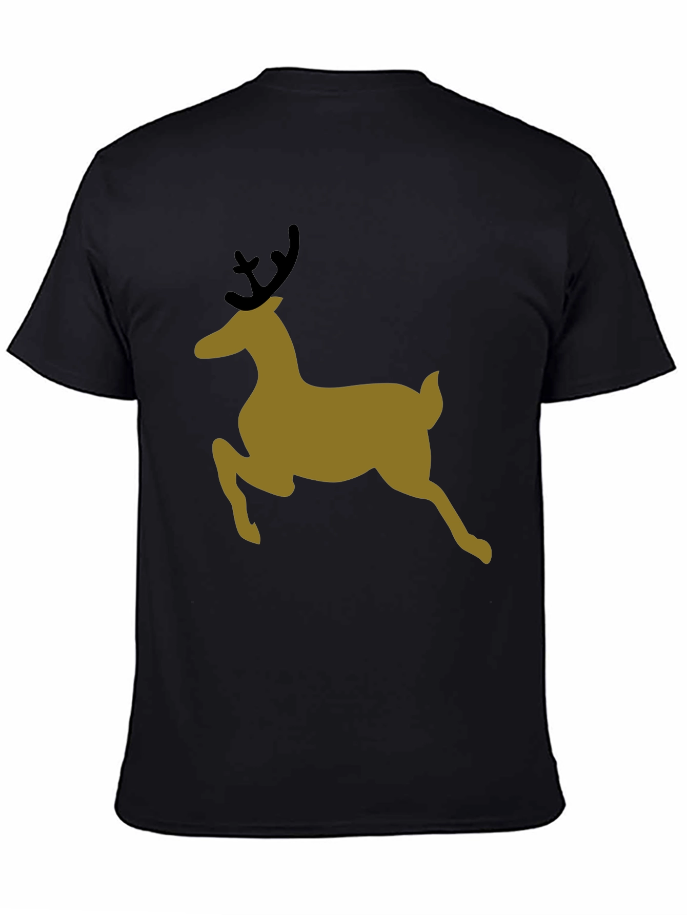 Holiday Deer Graphic Tee - Black T-Shirt