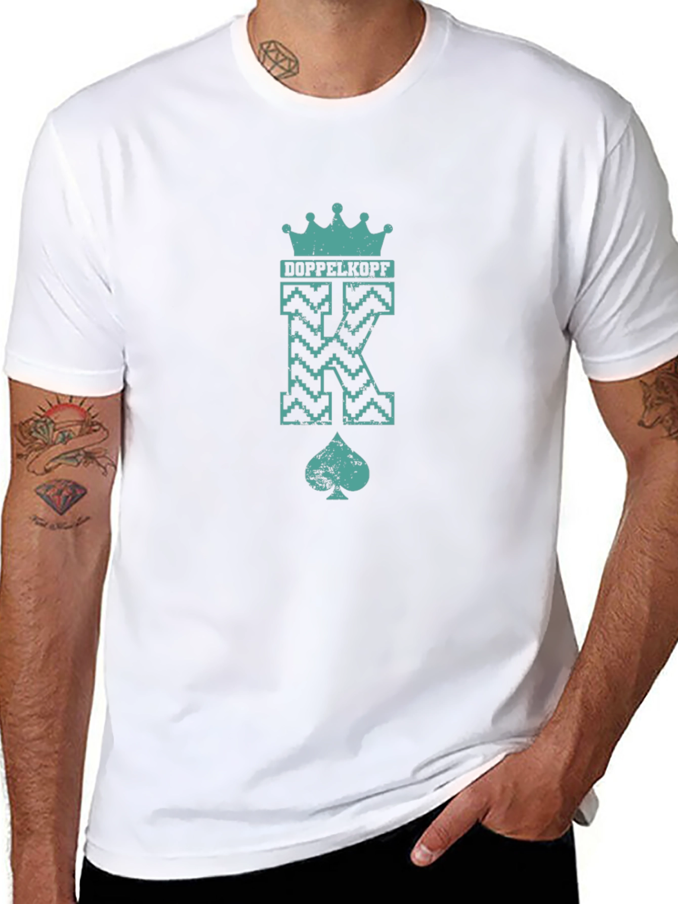 Doppelkopf Card Game K Spade Graphic Tee