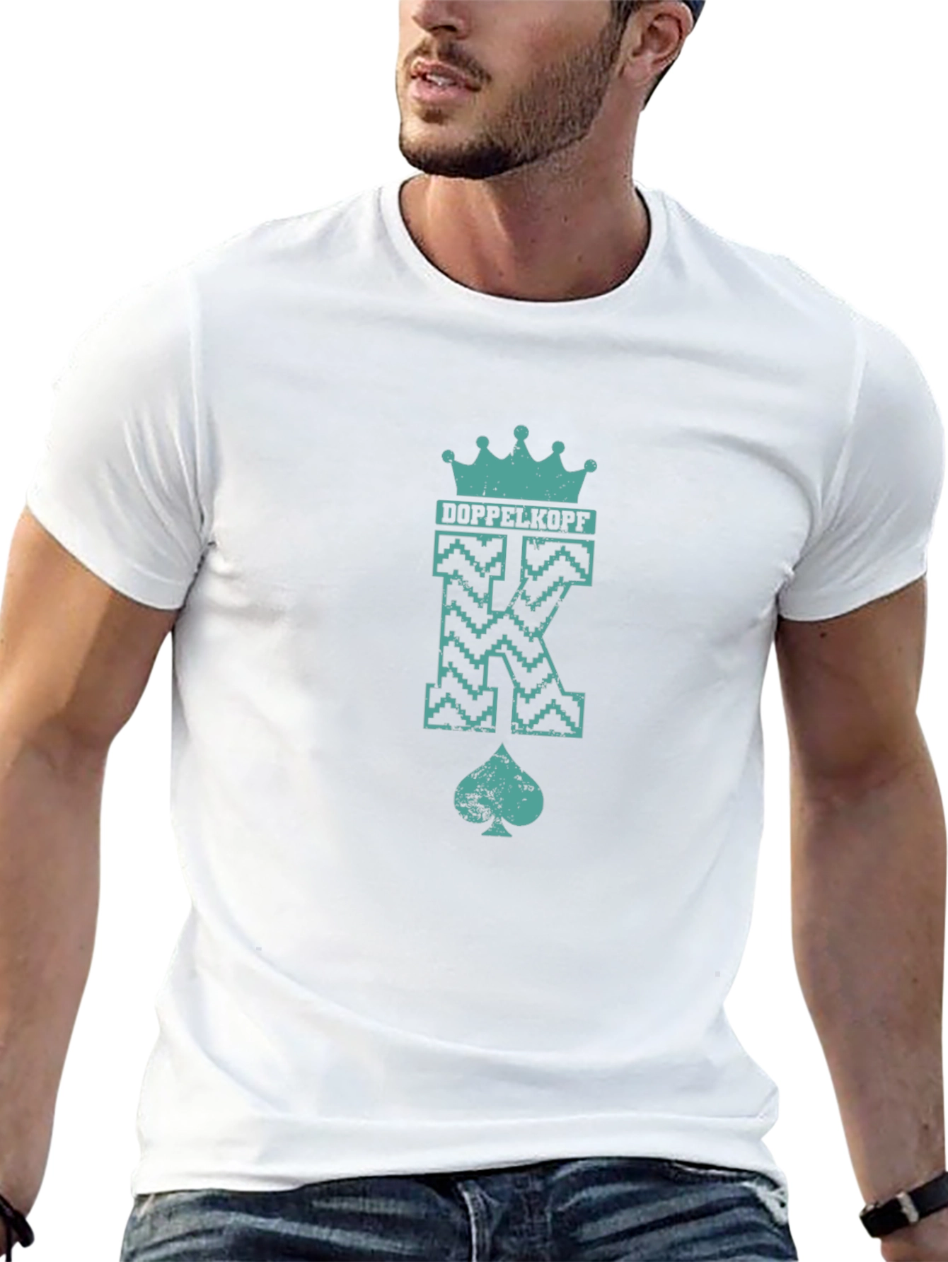 Doppelkopf Card Game K Spade Graphic Tee