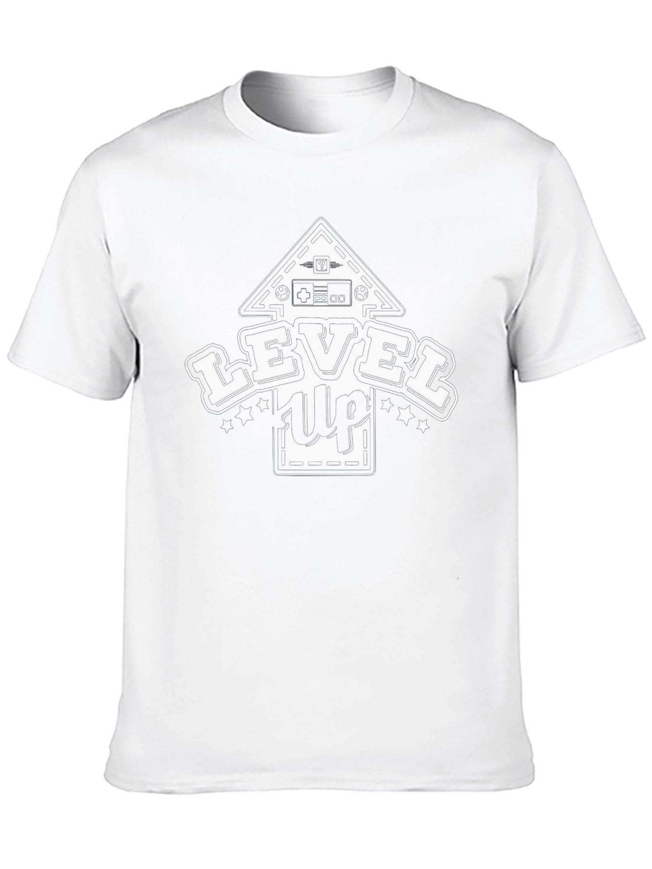 Level Up Gamer T-Shirt - Black Cotton Tee