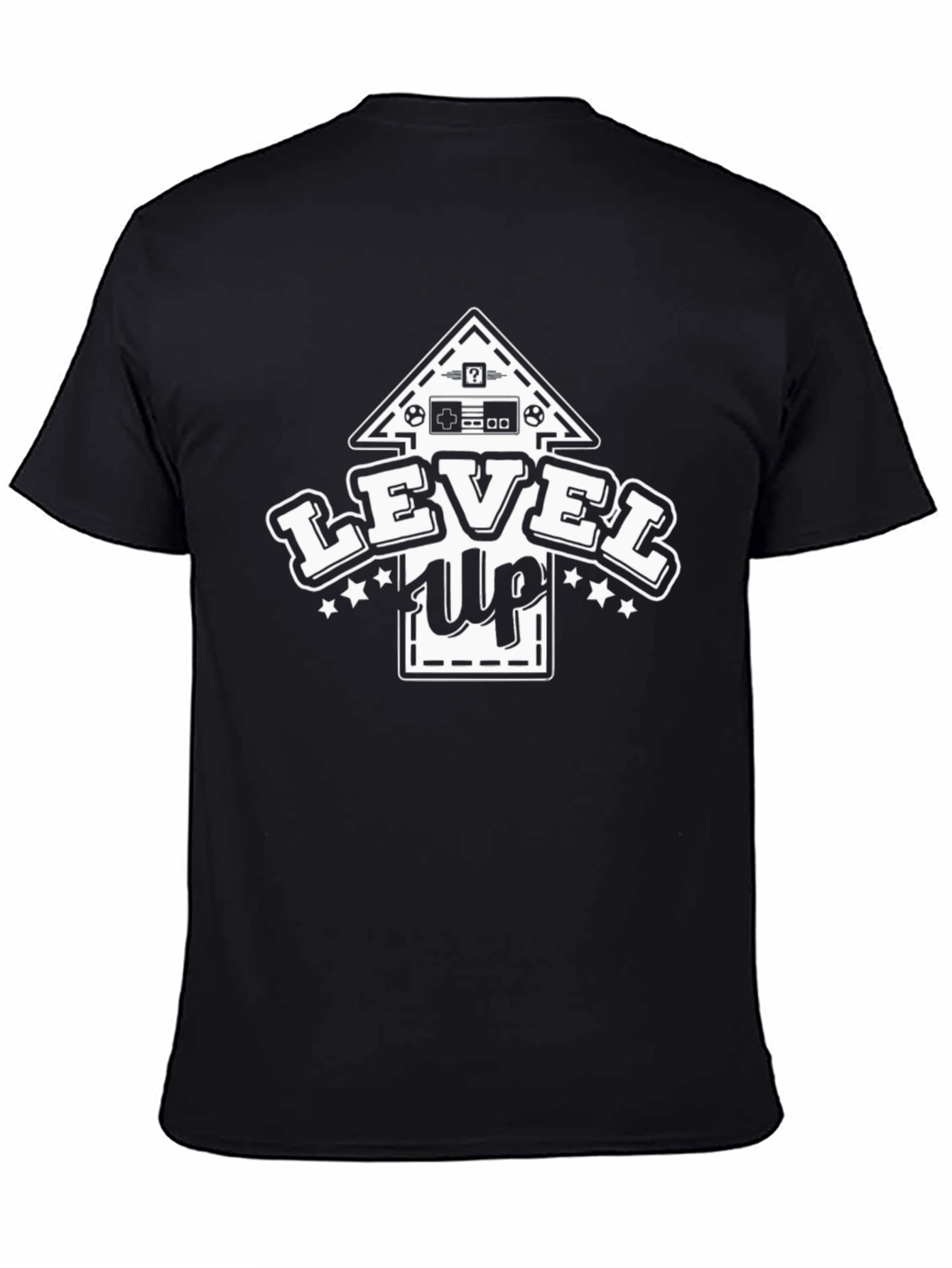 Level Up Gamer T-Shirt - Black Cotton Tee