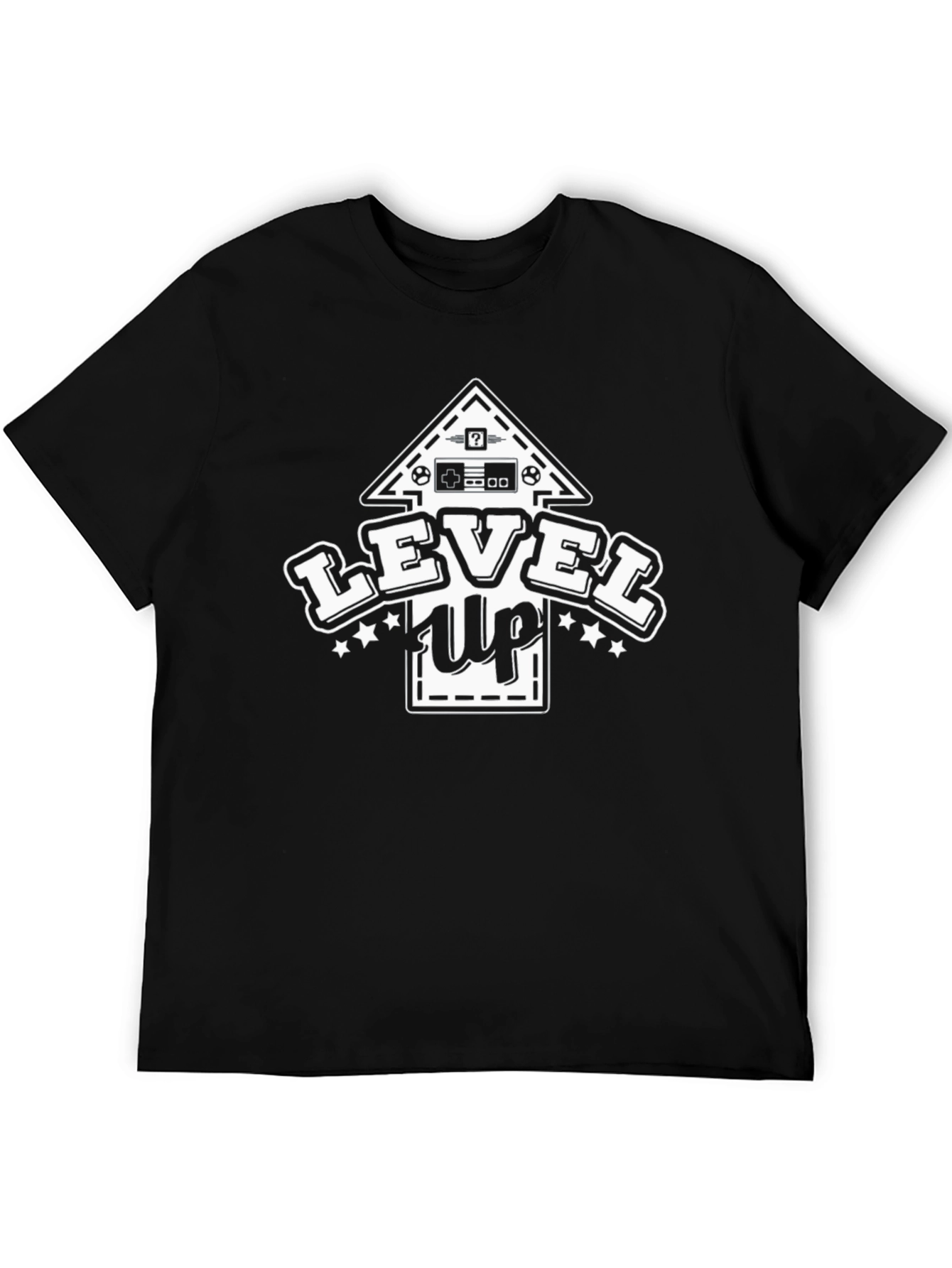 Level Up Gamer T-Shirt - Black Cotton Tee