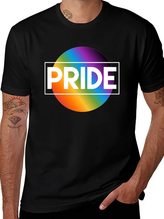 Pride Rainbow Graphic T-Shirt - Black