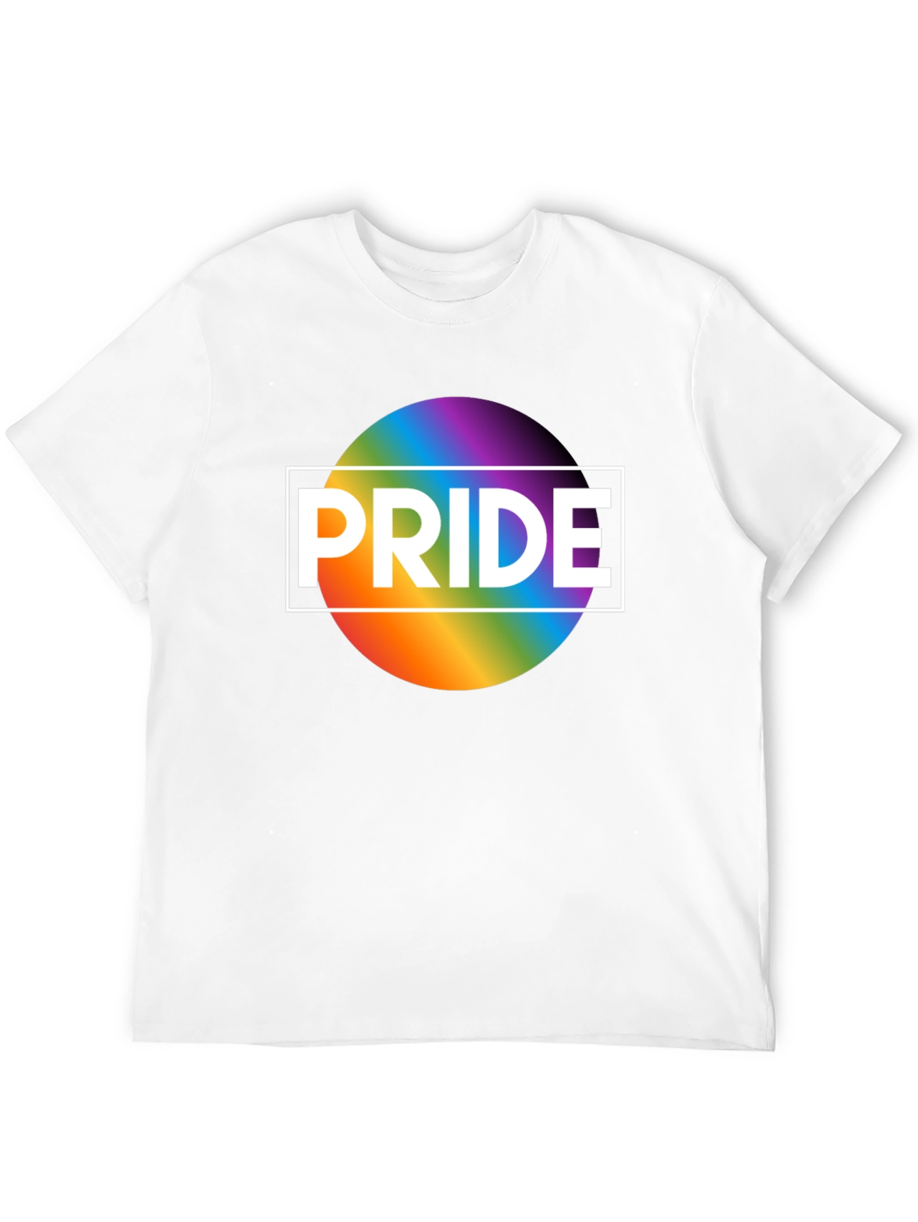 Pride Rainbow Graphic T-Shirt - Black