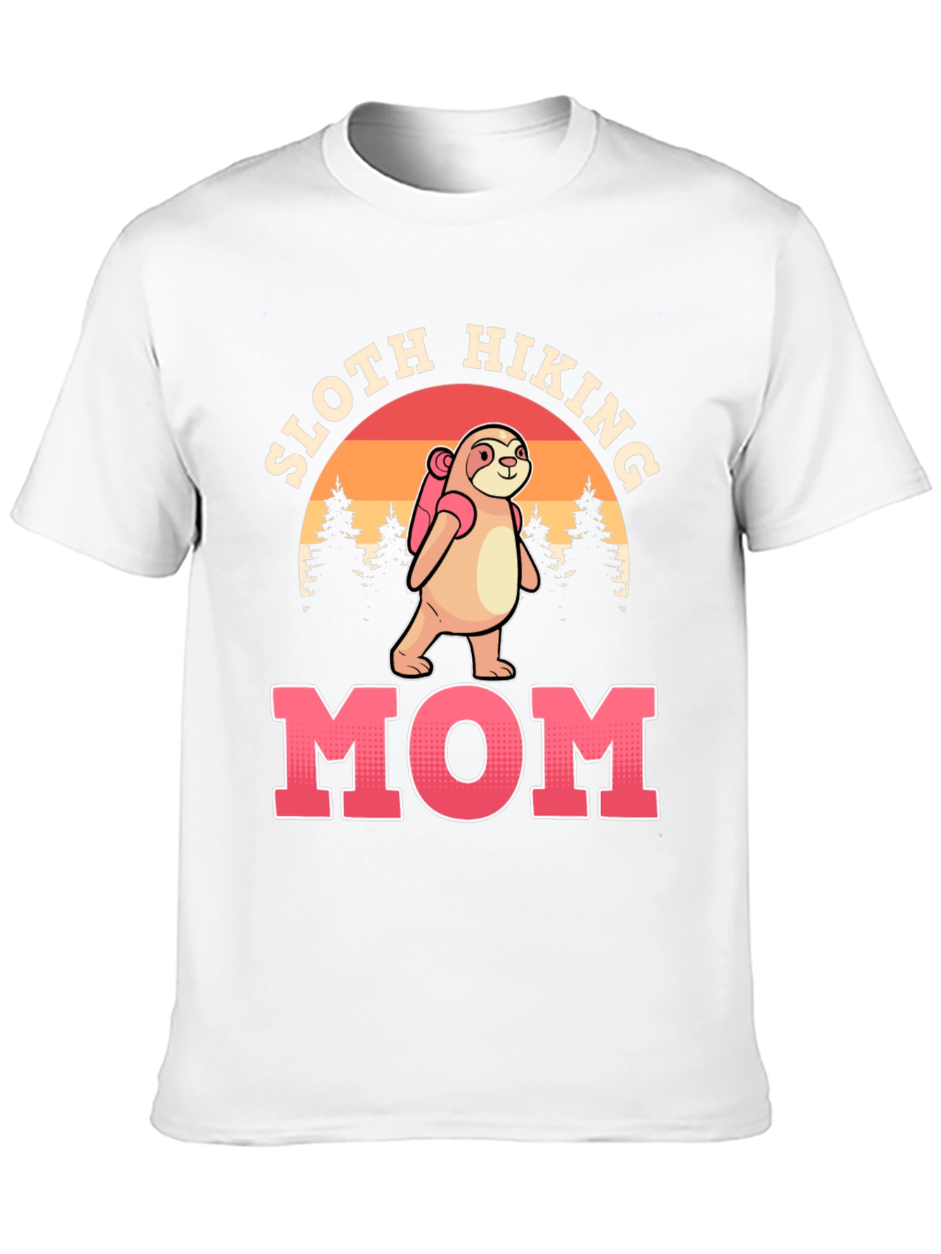 Sloth Hiking Mom T-Shirt - Nature Lover Tee