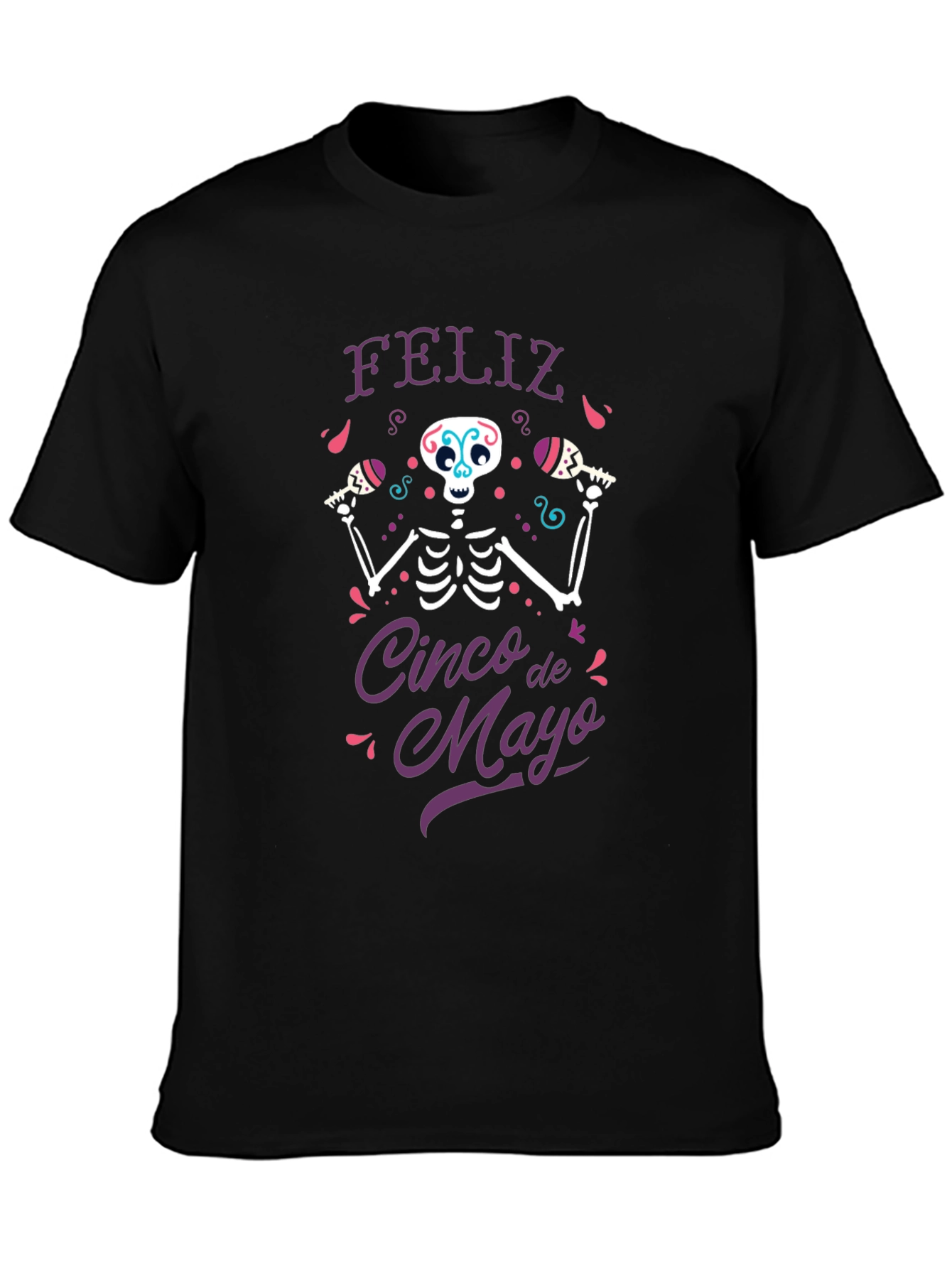 Cinco De Mayo Feliz Skeleton T-Shirt