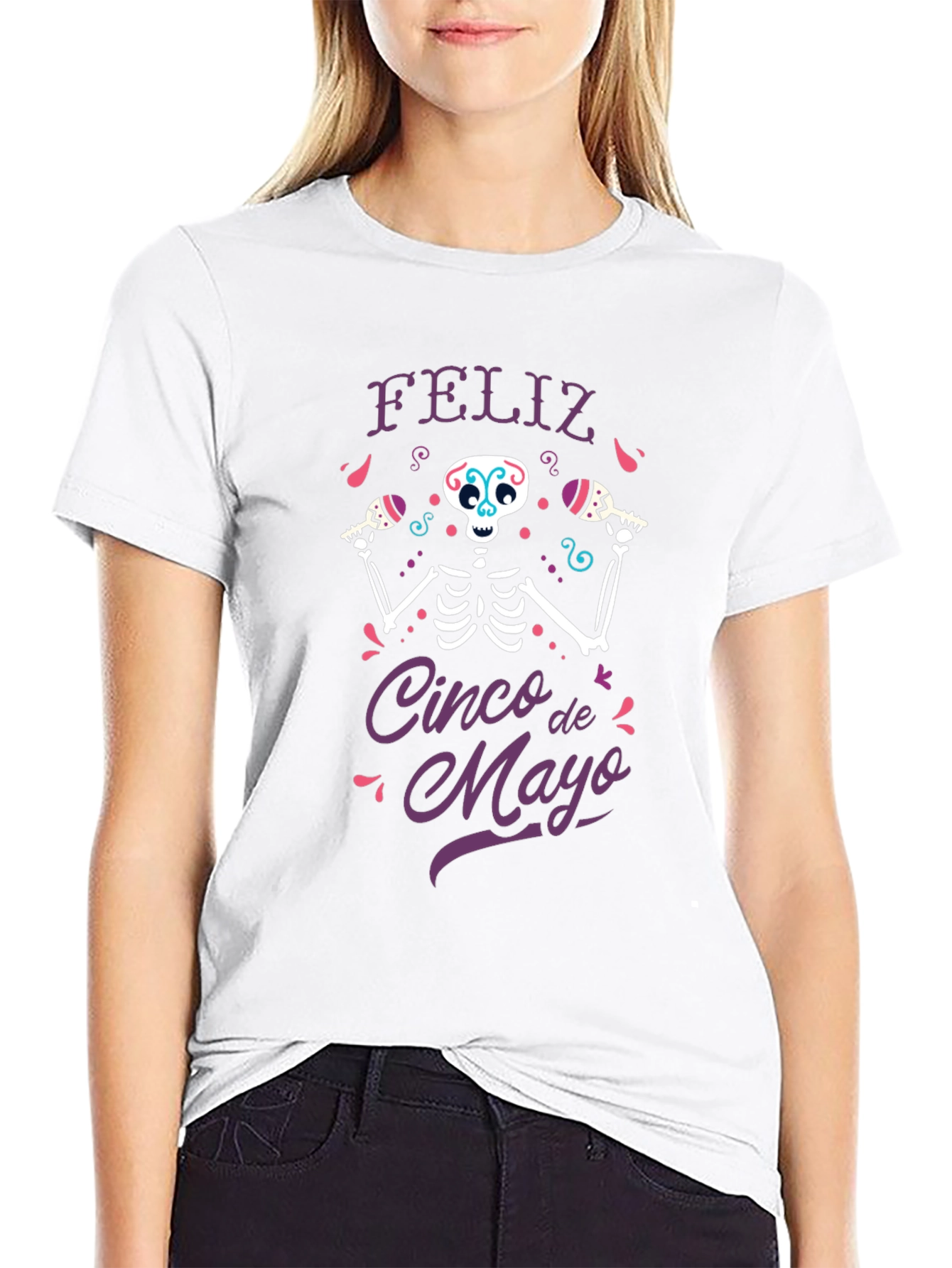 Cinco De Mayo Feliz Skeleton T-Shirt
