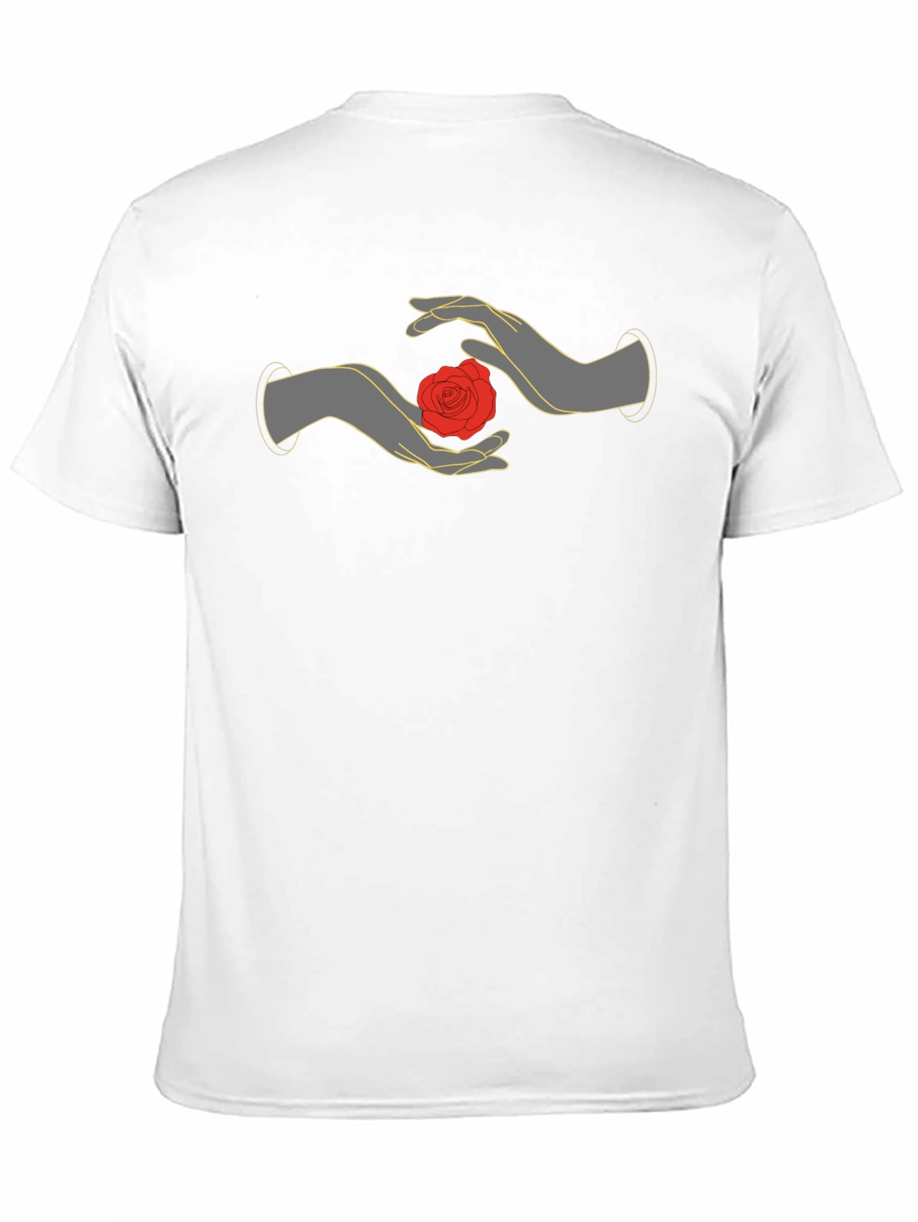 Mystic Rose Hands Graphic Tee - Black