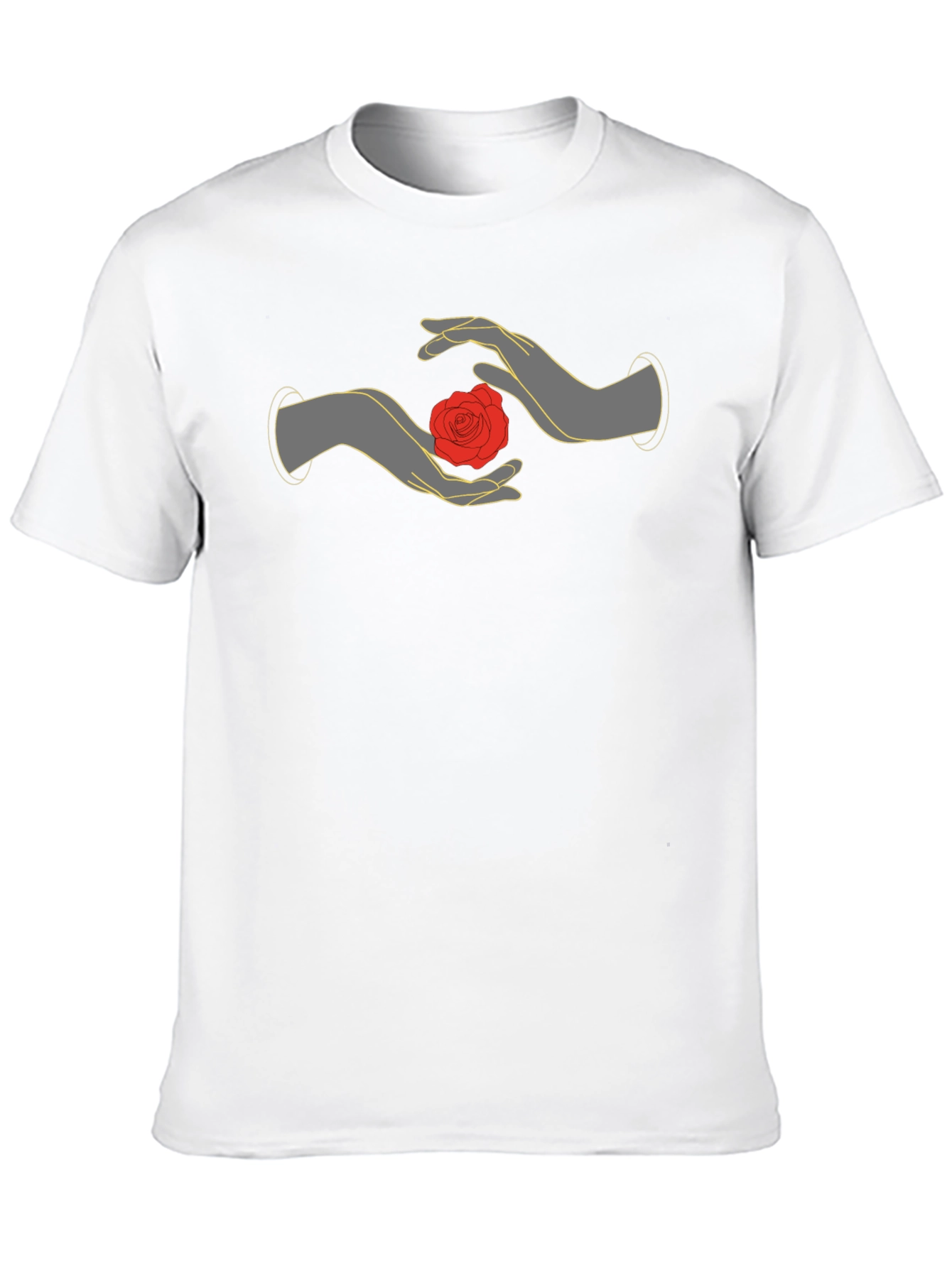 Mystic Rose Hands Graphic Tee - Black