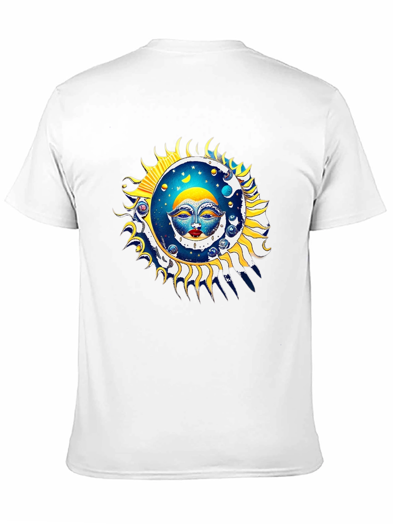 Sun and Moon Graphic Black T-Shirt