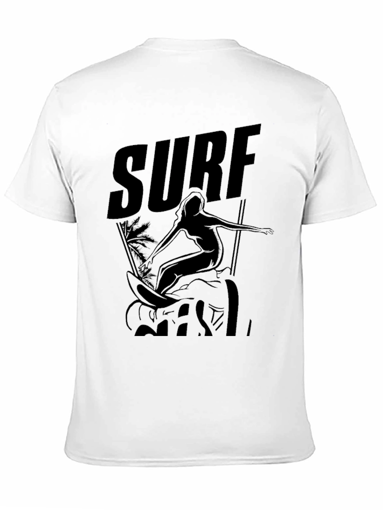 Surf Girl Black Graphic Tee