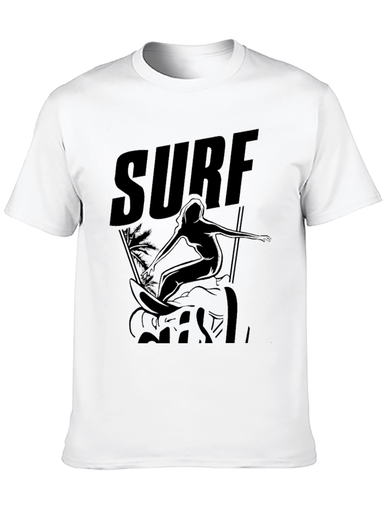 Surf Girl Black Graphic Tee